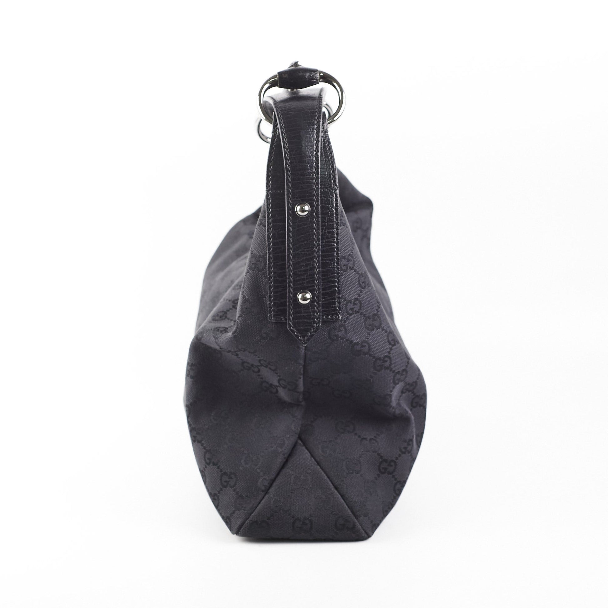Gucci Horsebit Hobo Bag Black Medium Shoulder Bag