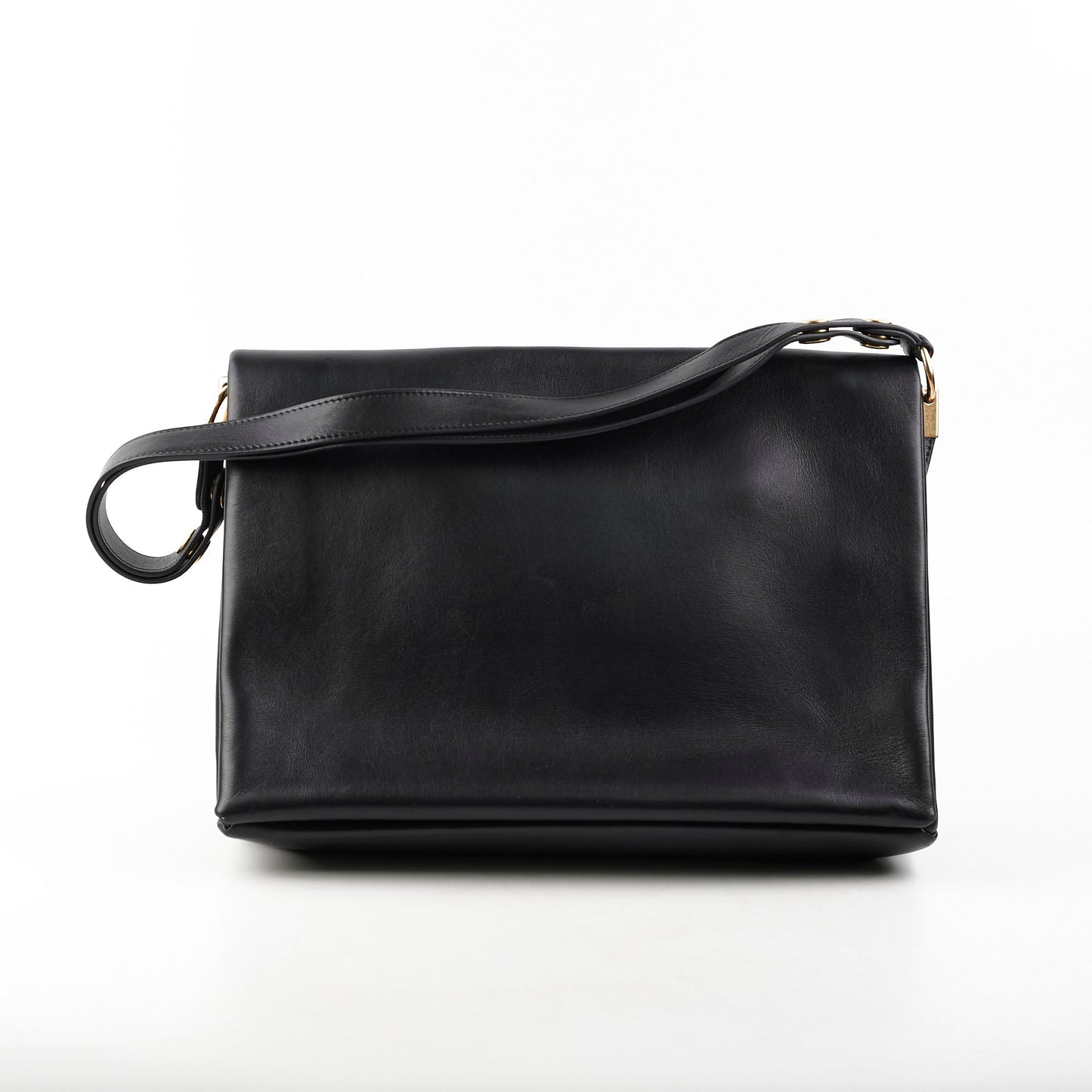 Luxury Blade Shoulder Bag Leather Black