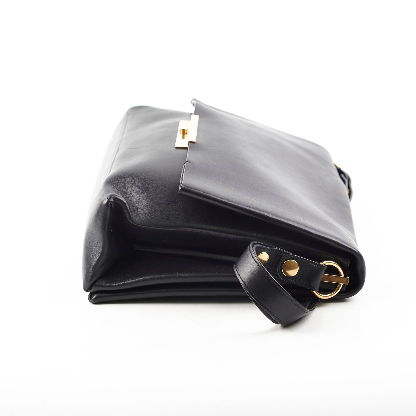Luxury Blade Shoulder Bag Leather Black