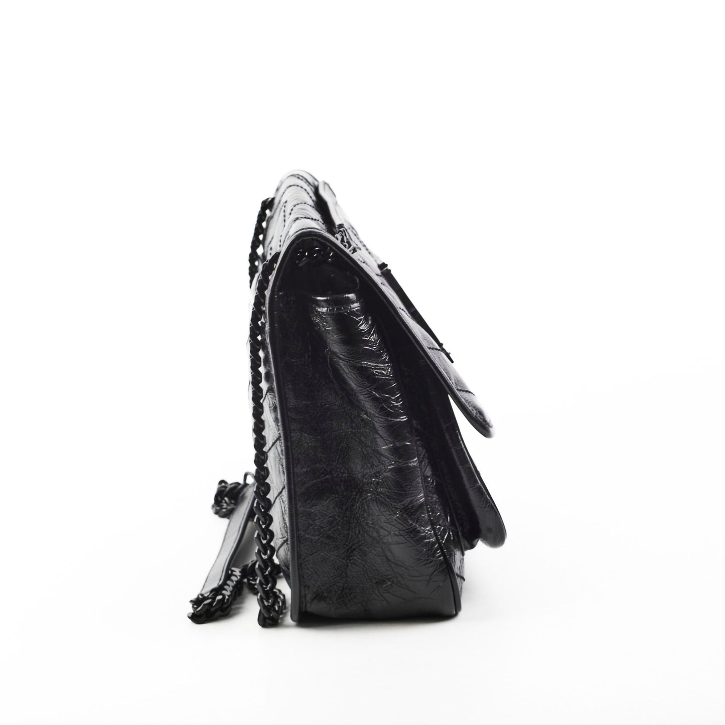 YSL Saint Laurent Niki Crossbody Bag Leather Black Medium