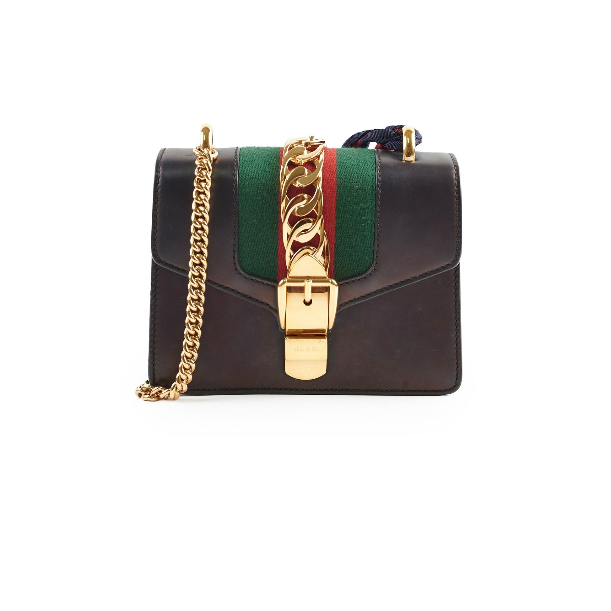Gucci Sylvie Crossbody Bag Black Mini