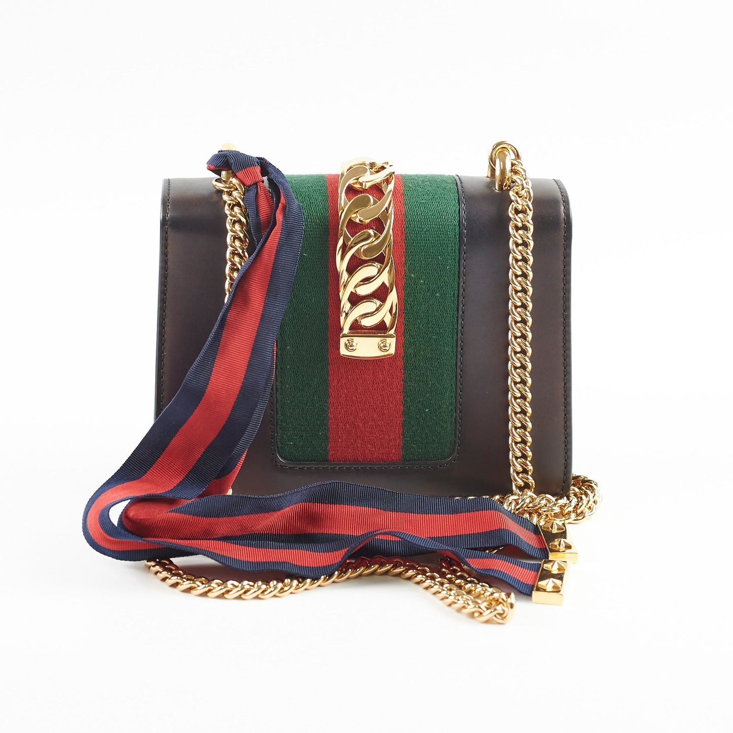 Gucci Sylvie Crossbody Bag Black Mini