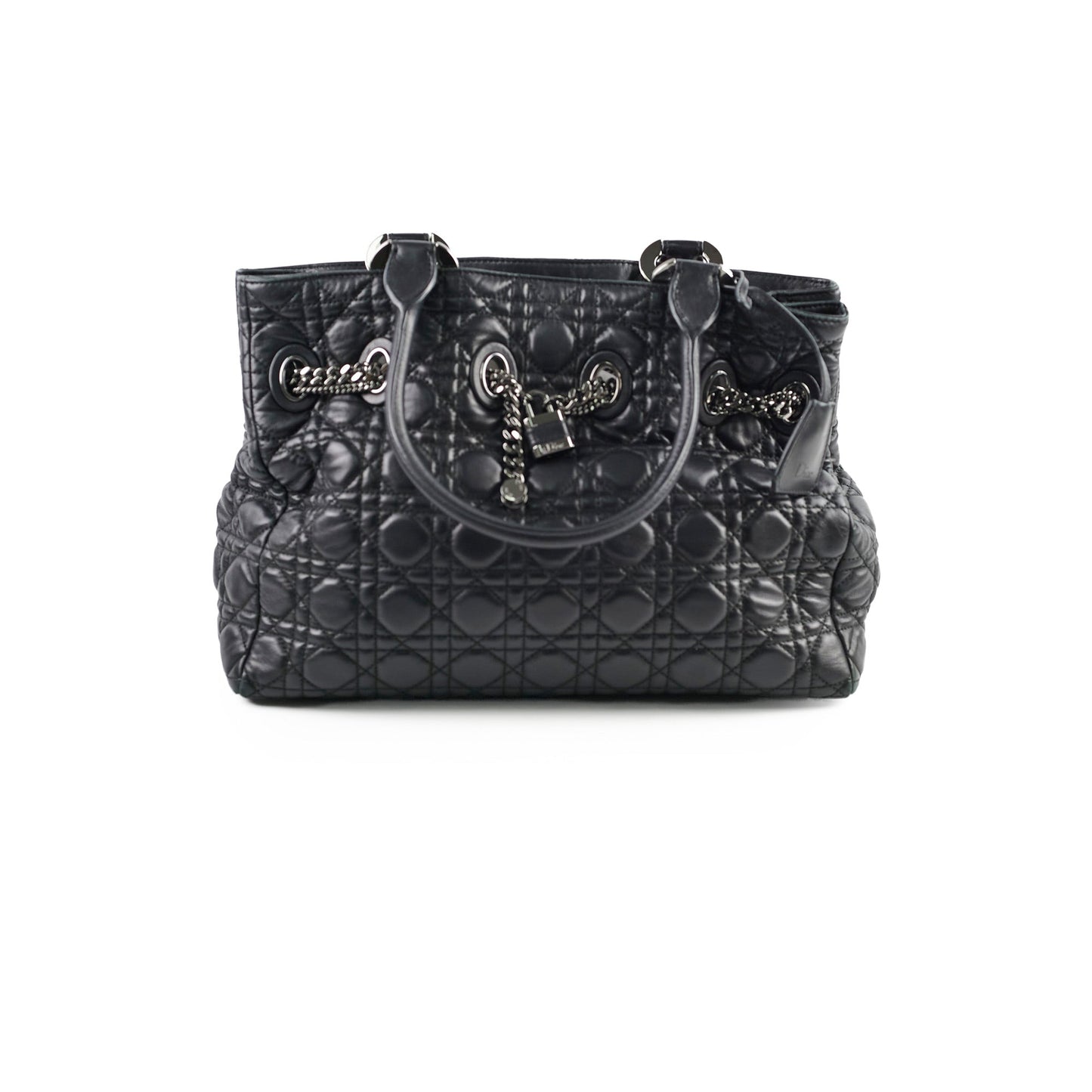Dior Christian Cannage Chri Chri Tote Black Tote Bag