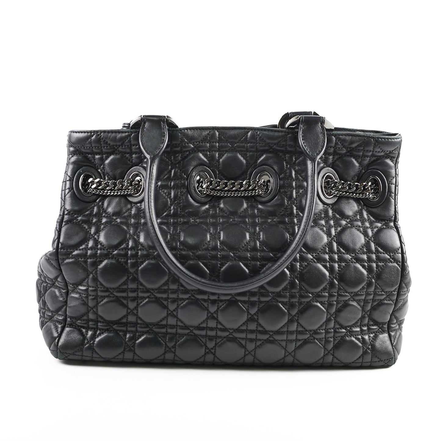 Dior Christian Cannage Chri Chri Tote Black Tote Bag