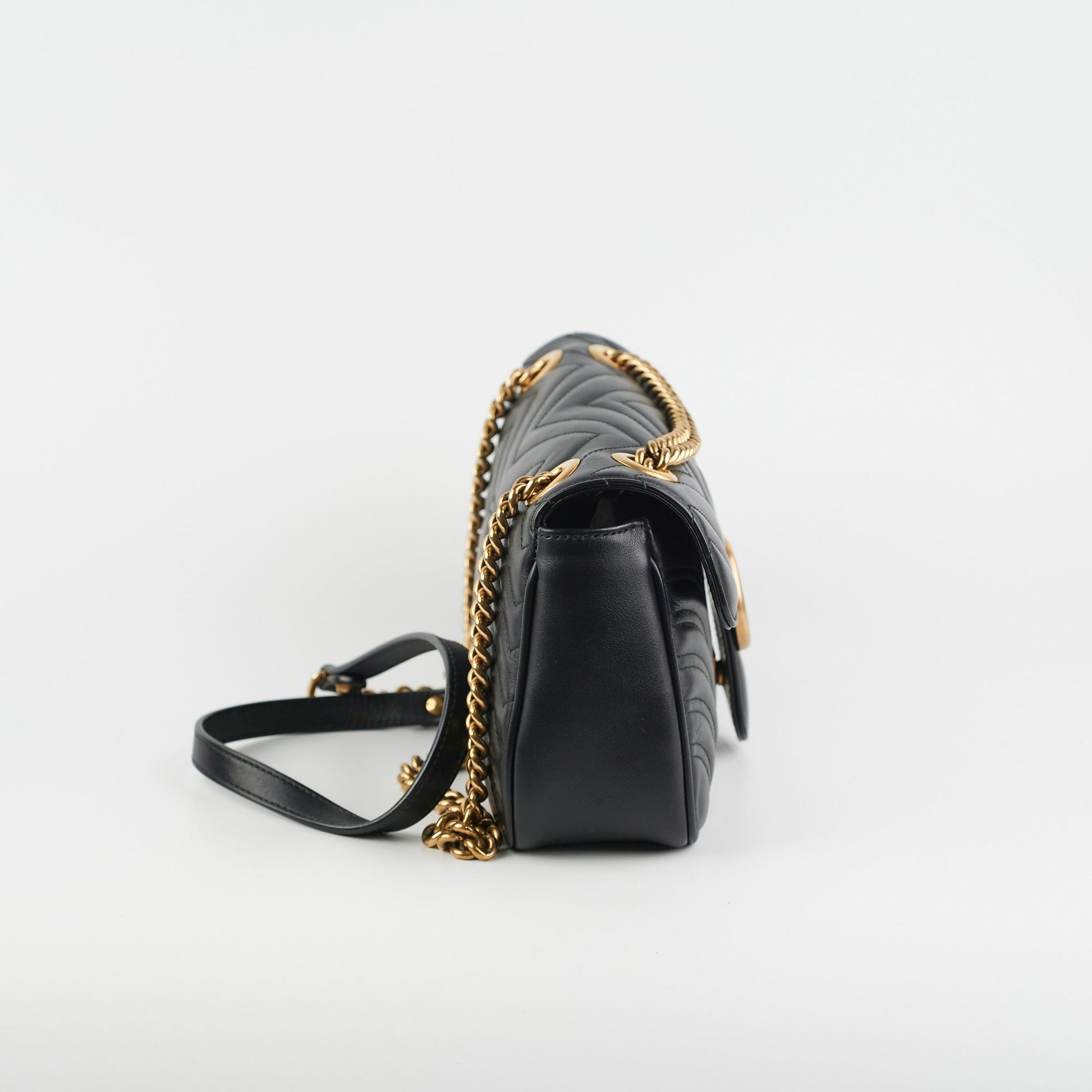 Gucci Marmont Shoulder Bag Black Small Crossbody Bag Shoulder Bag