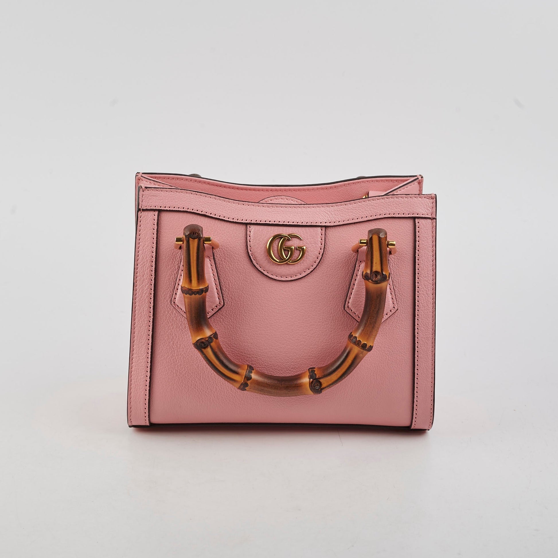 Gucci Diana Bamboo Shoulder Bag Pink Small