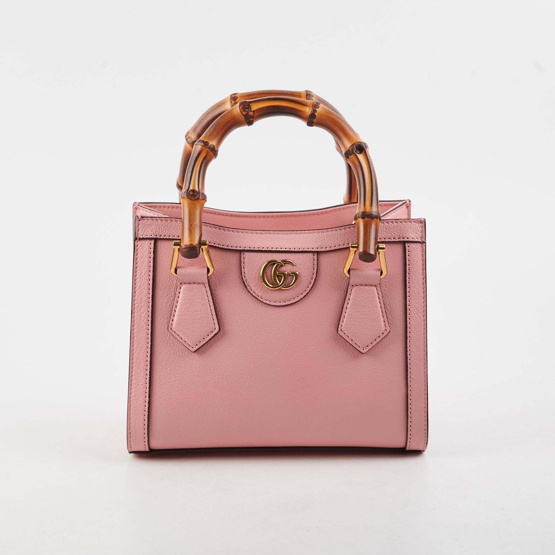 Gucci Diana Bamboo Shoulder Bag Pink Small