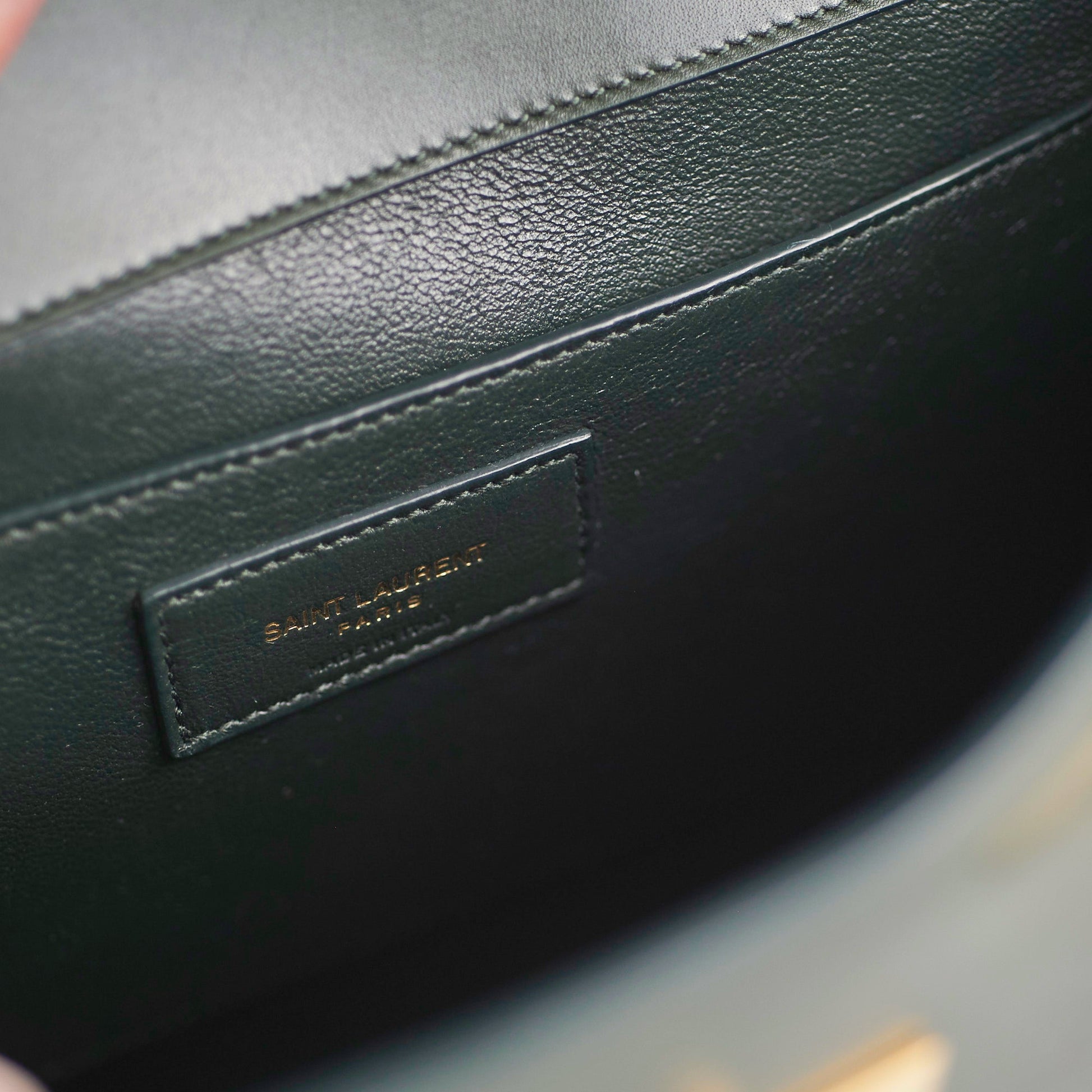 YSL Saint Laurent Manhattan Shoulder Bag Dark Green