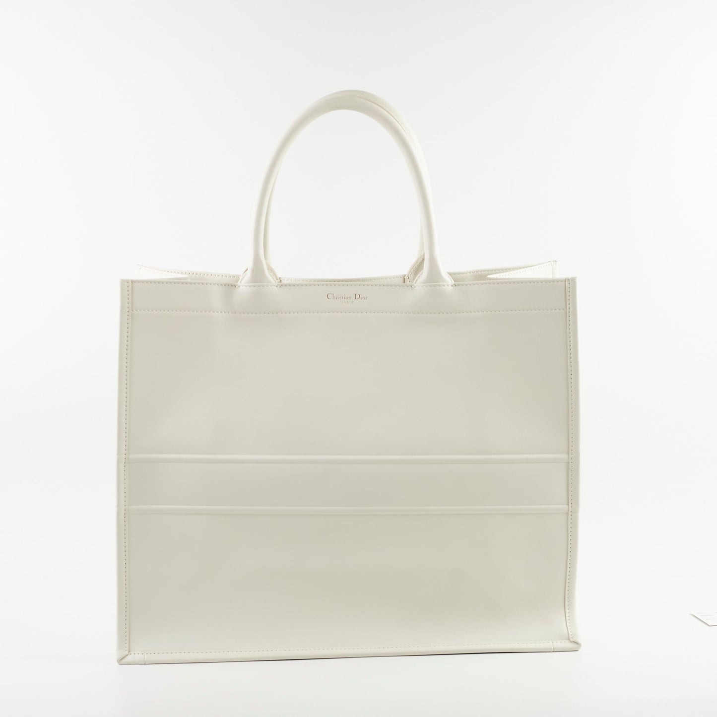 Dior Christian Book Tote White Large Tote Bag
