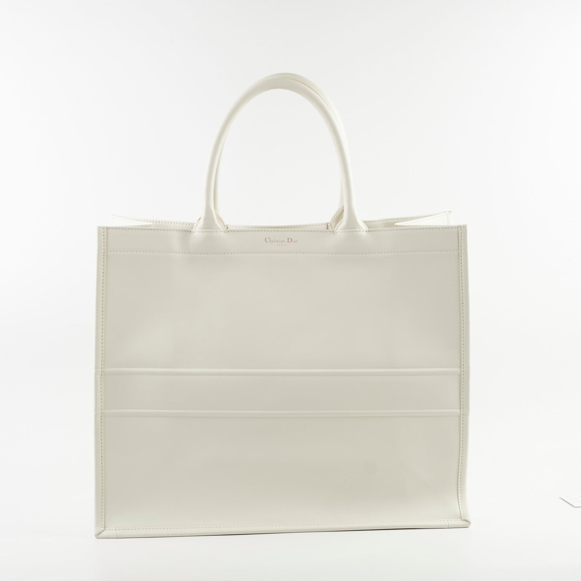 Dior Christian Book Tote White Large Tote Bag