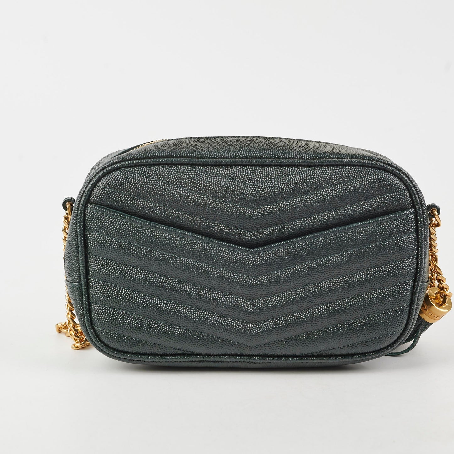 YSL Saint Laurent Kate Tassle Dark Crossbody Bag Green Small