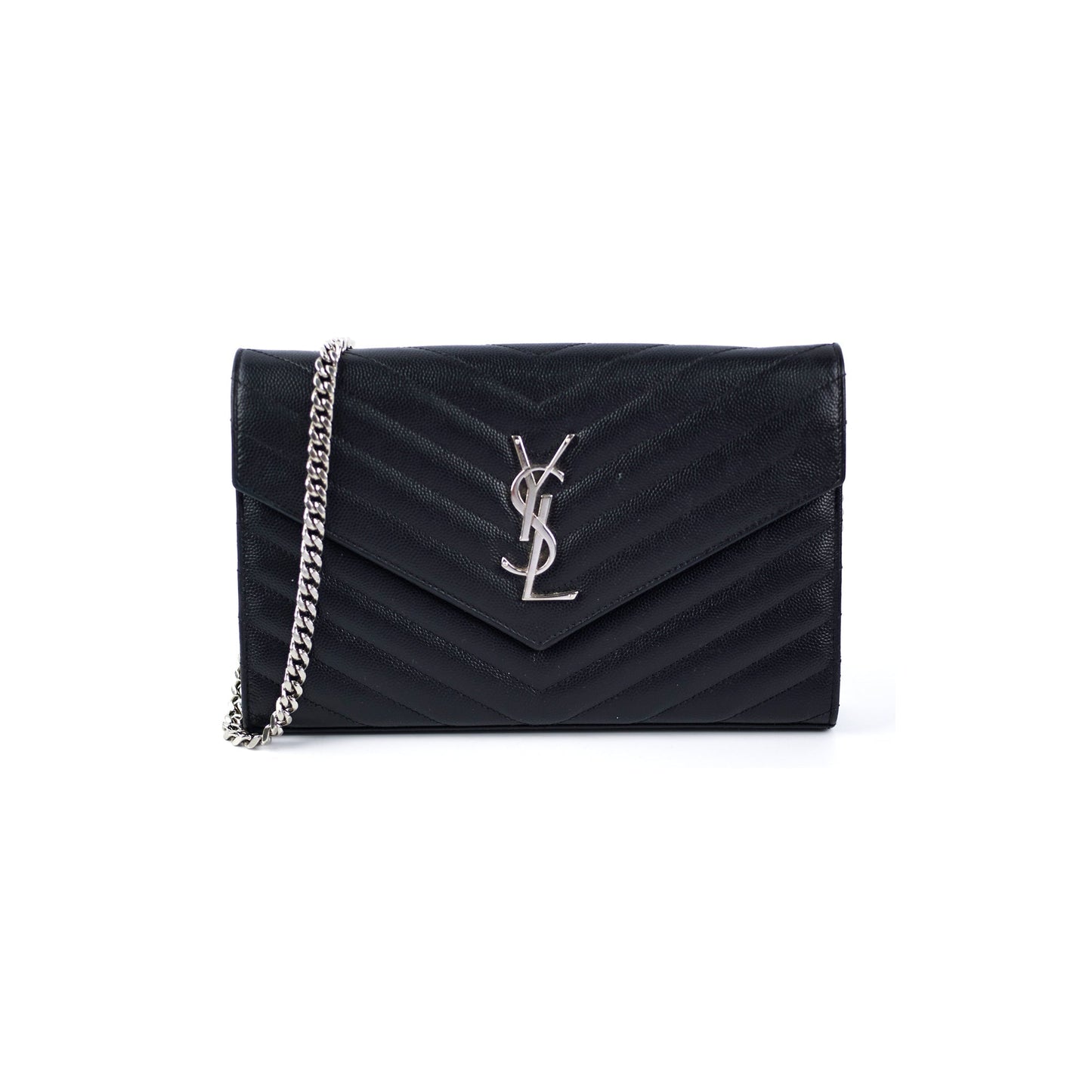 YSL Saint Laurent Envelope Crossbody Bag Black