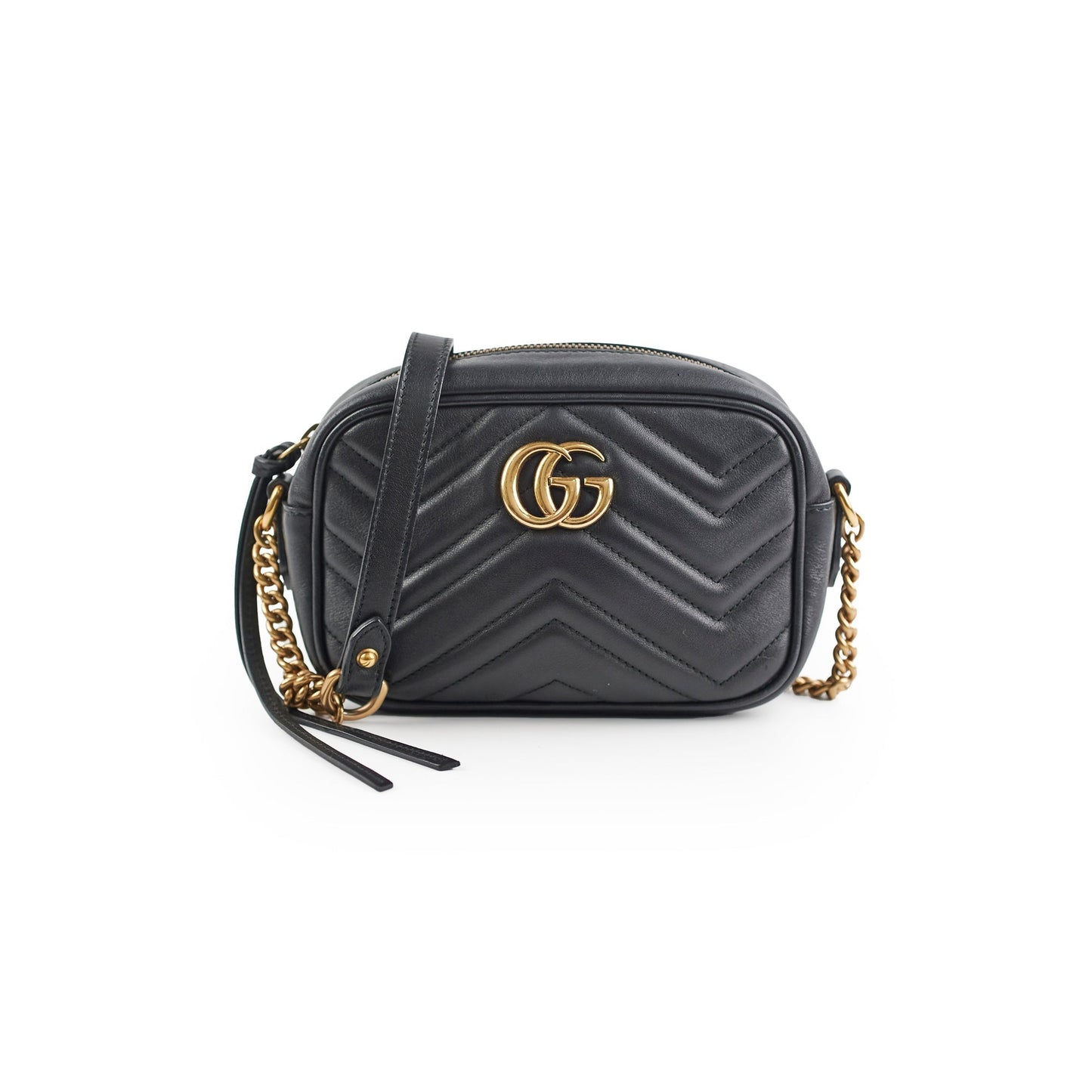 Gucci Marmont Camera Shoulder Bag Black Mini