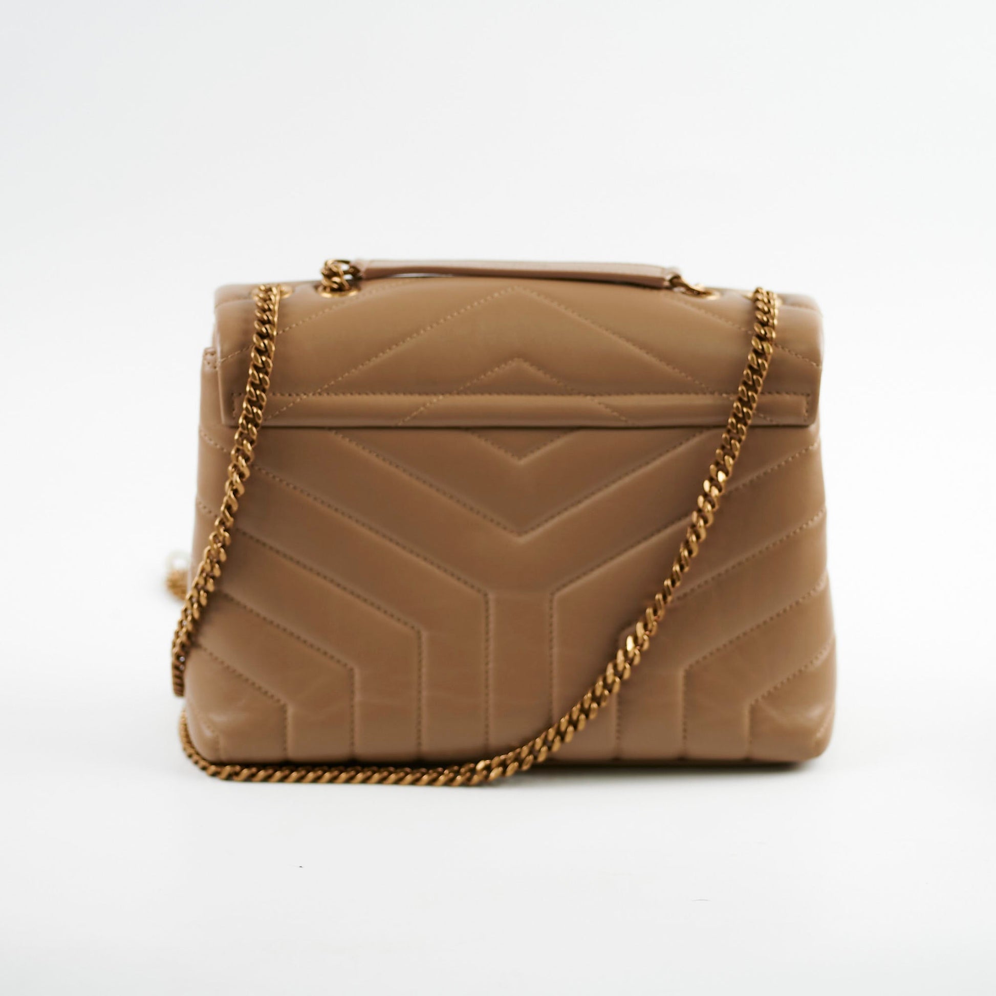 YSL Saint Laurent Lou Lou Crossbody Bag Beige Small Lou Lou Beige