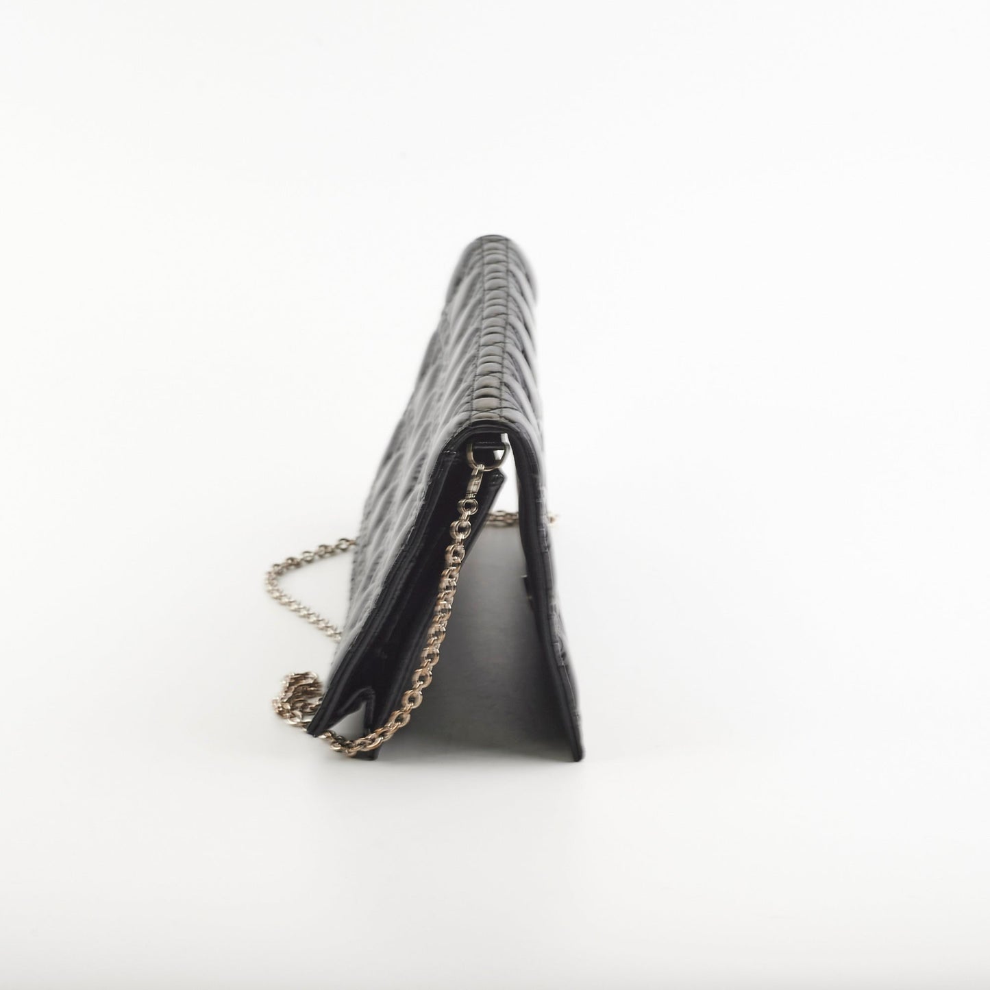 Dior Clutch Patent Black Clutch Bag