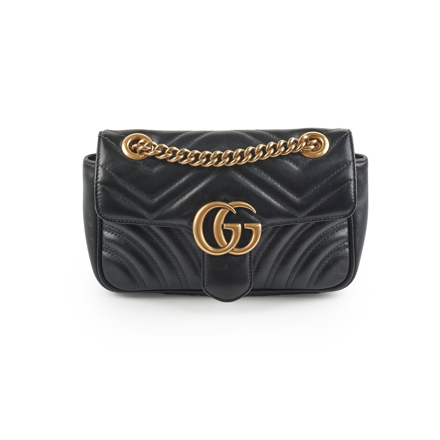 Gucci Marmont Crossbody Bag Black Mini 4