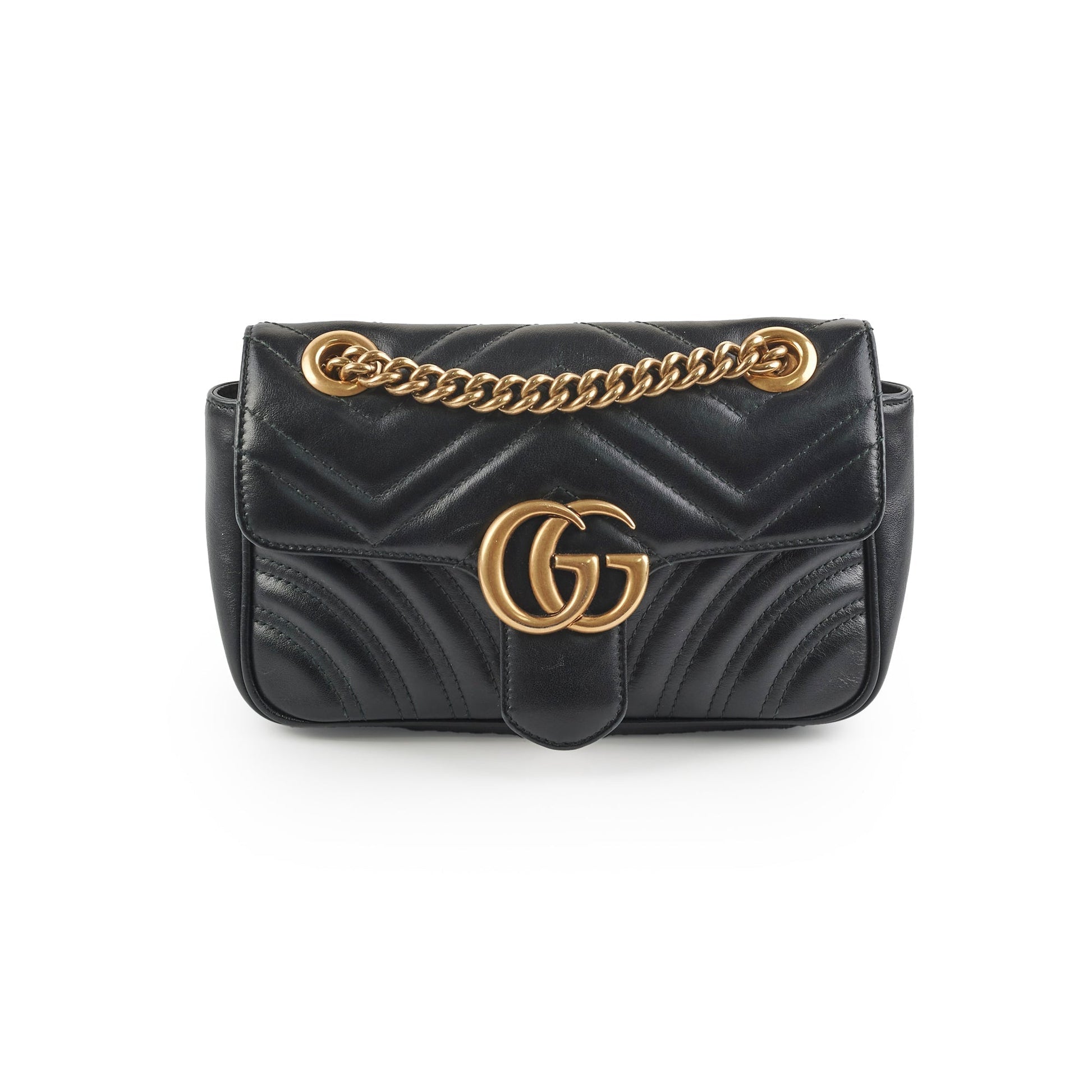 Gucci Marmont Crossbody Bag Black Mini 4