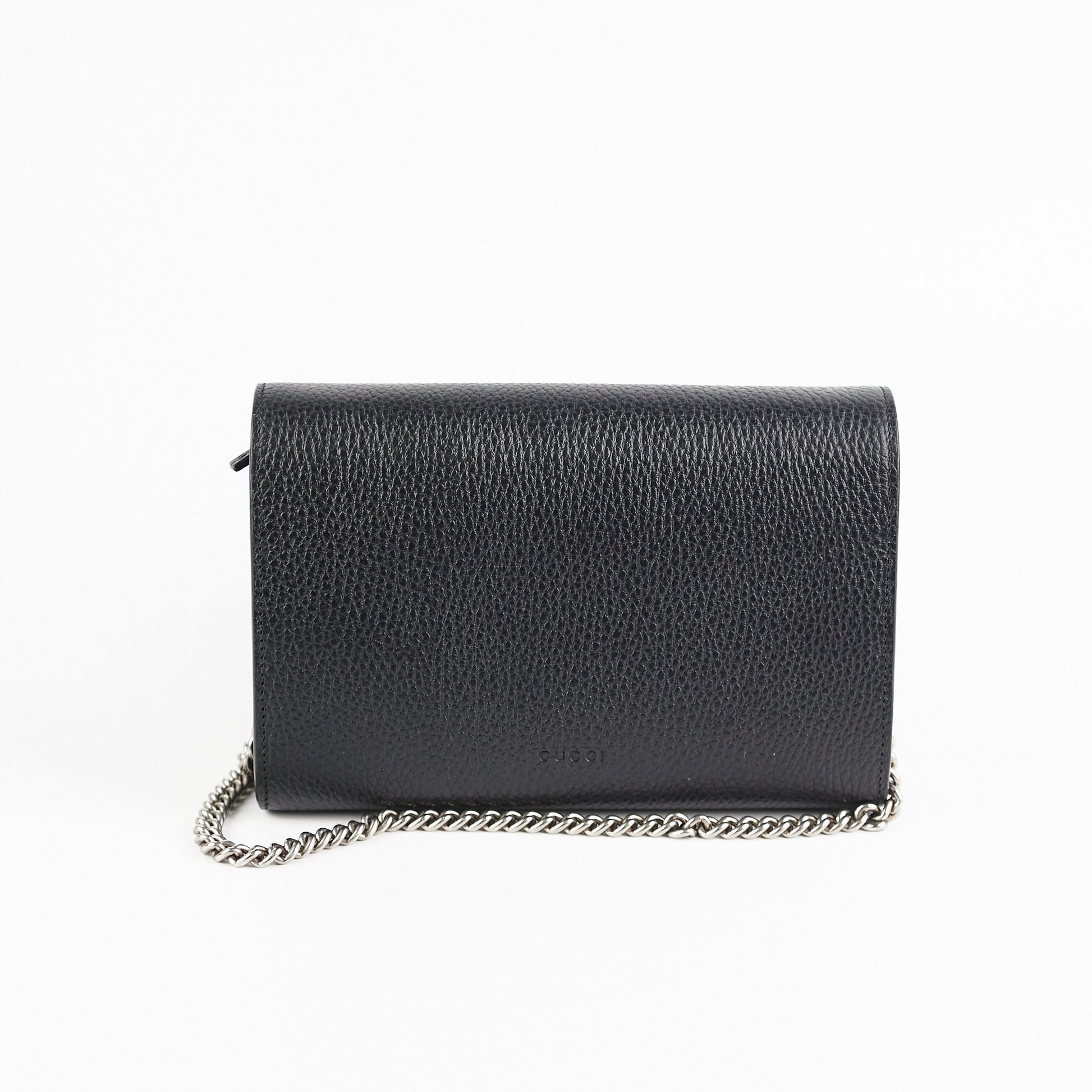Gucci Dionysus Chain Bag Leather Black Crossbody Bag