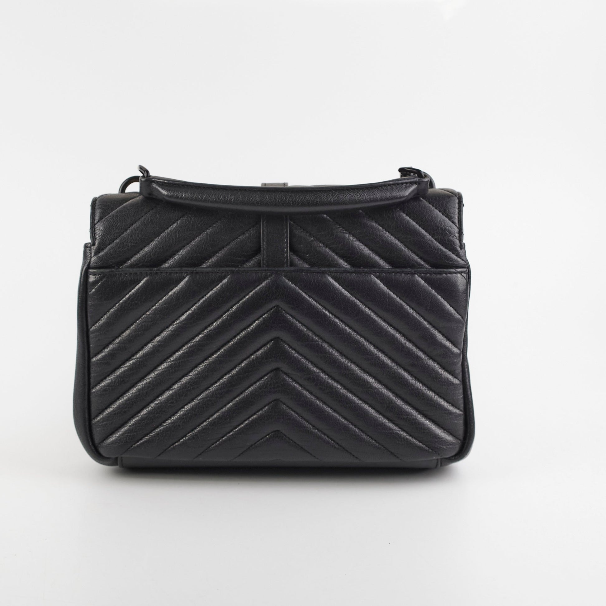 YSL Saint Laurent So College Bag Black Medium Crossbody Bag