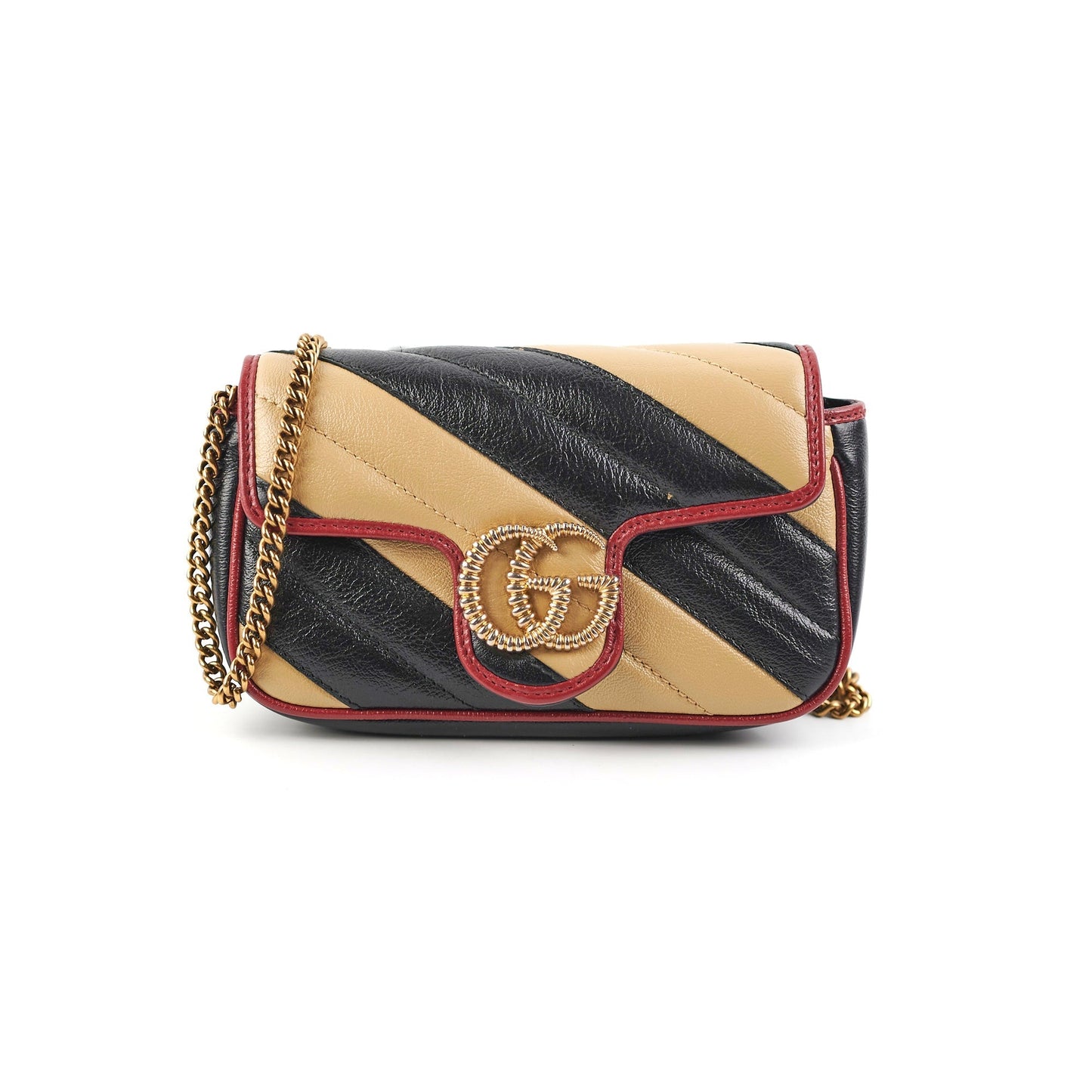 Gucci Super Marmont Tri Colour Crossbody Bag Mini