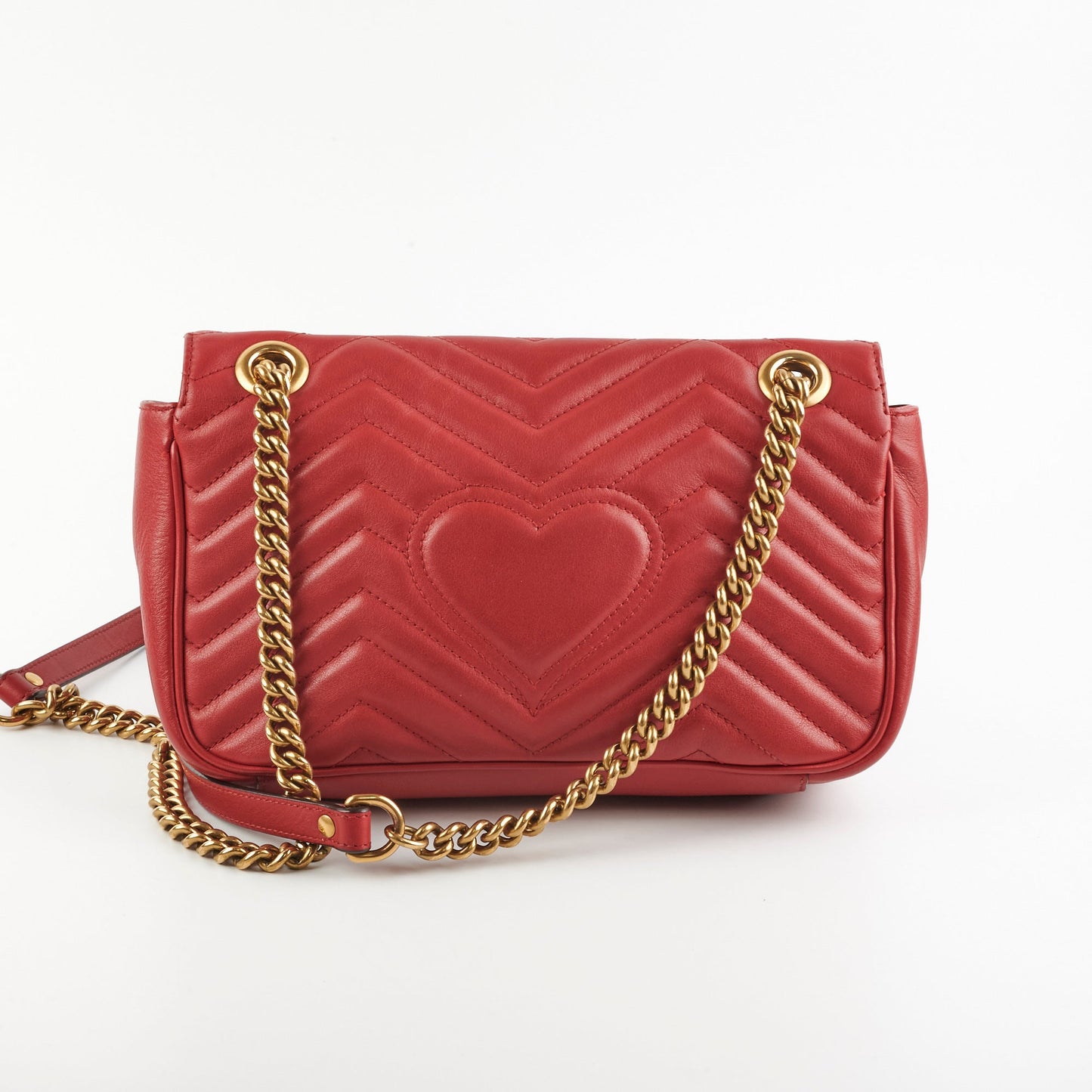 Gucci Marmont Shoulder Bag Red Small Crossbody Bag