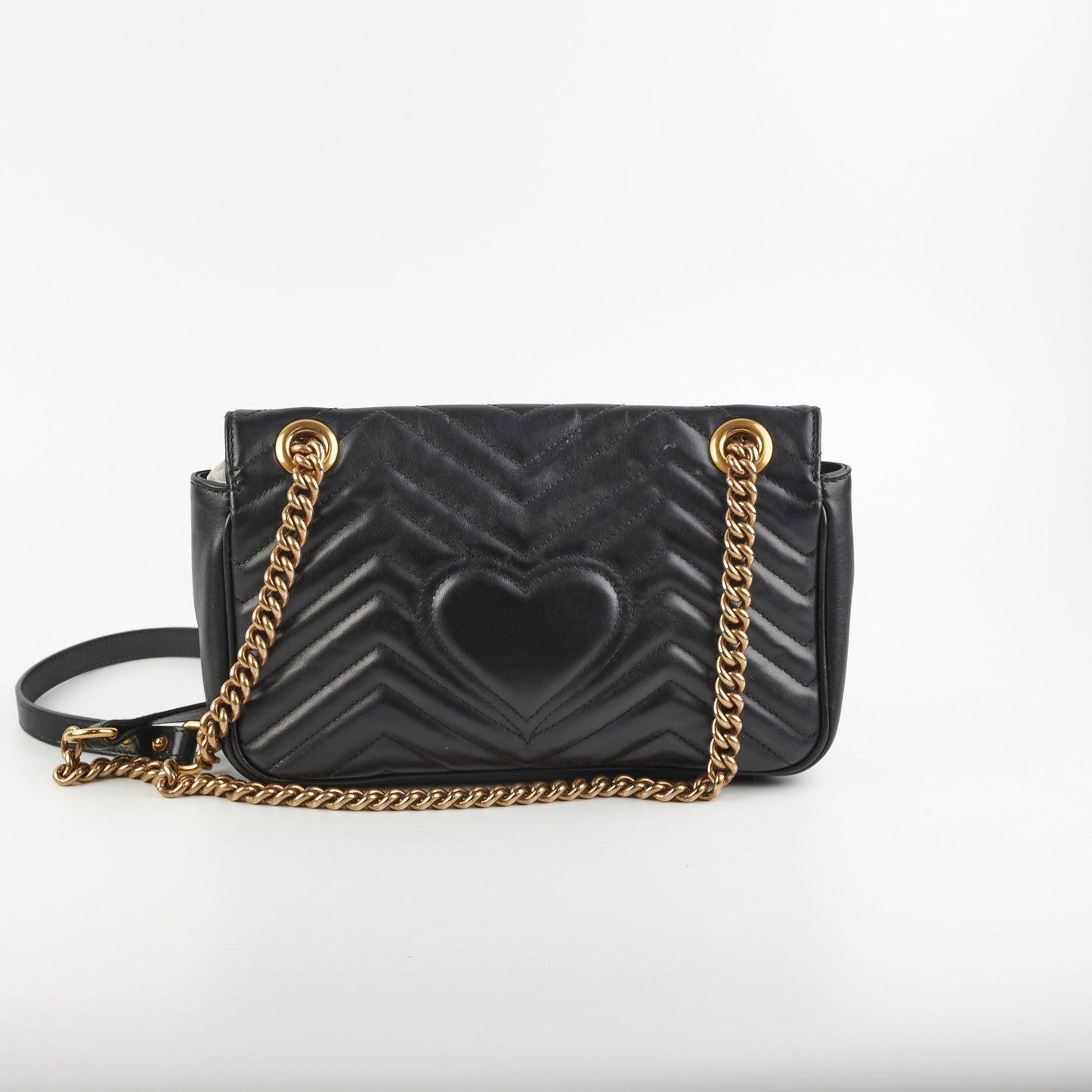 Gucci Marmont Shoulder Bag Black Small Crossbody Bag 3