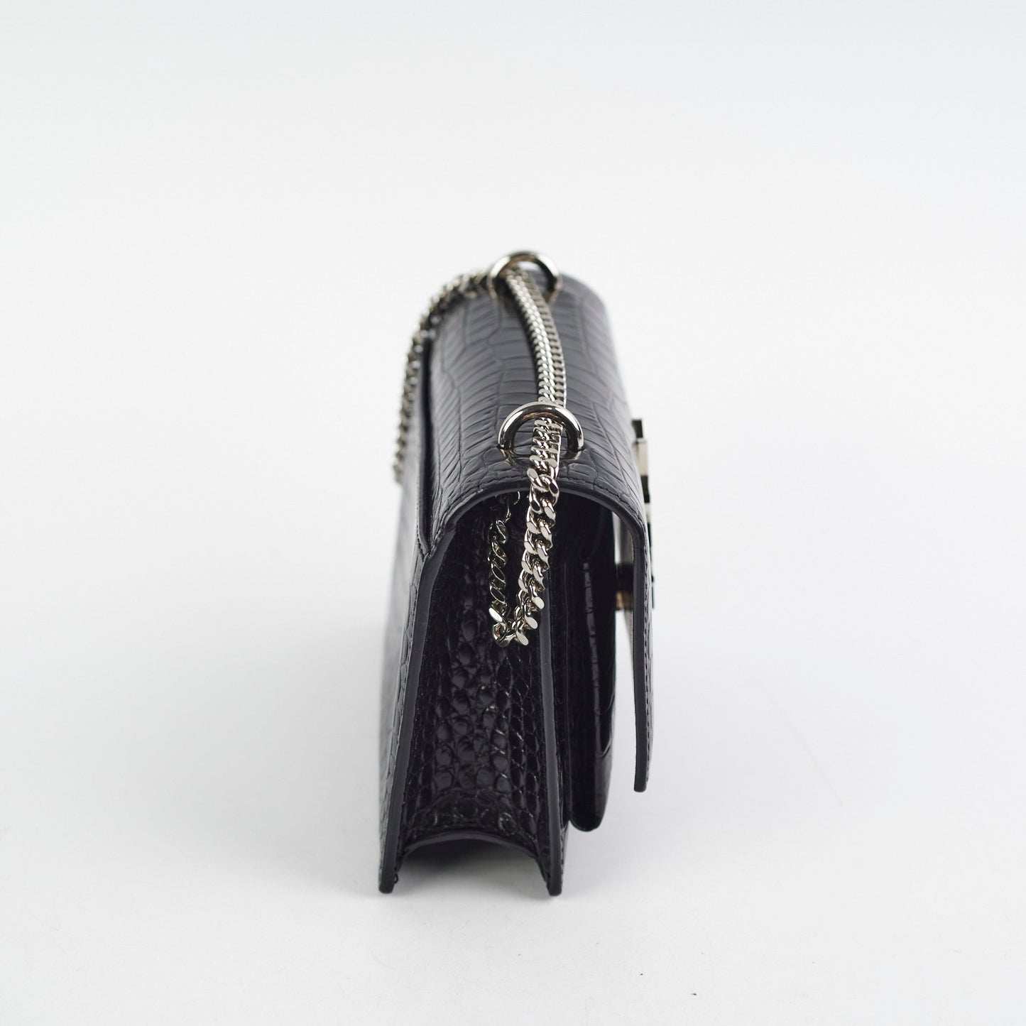 YSL Saint Laurent Sunset Crossbody Bag Black Mini