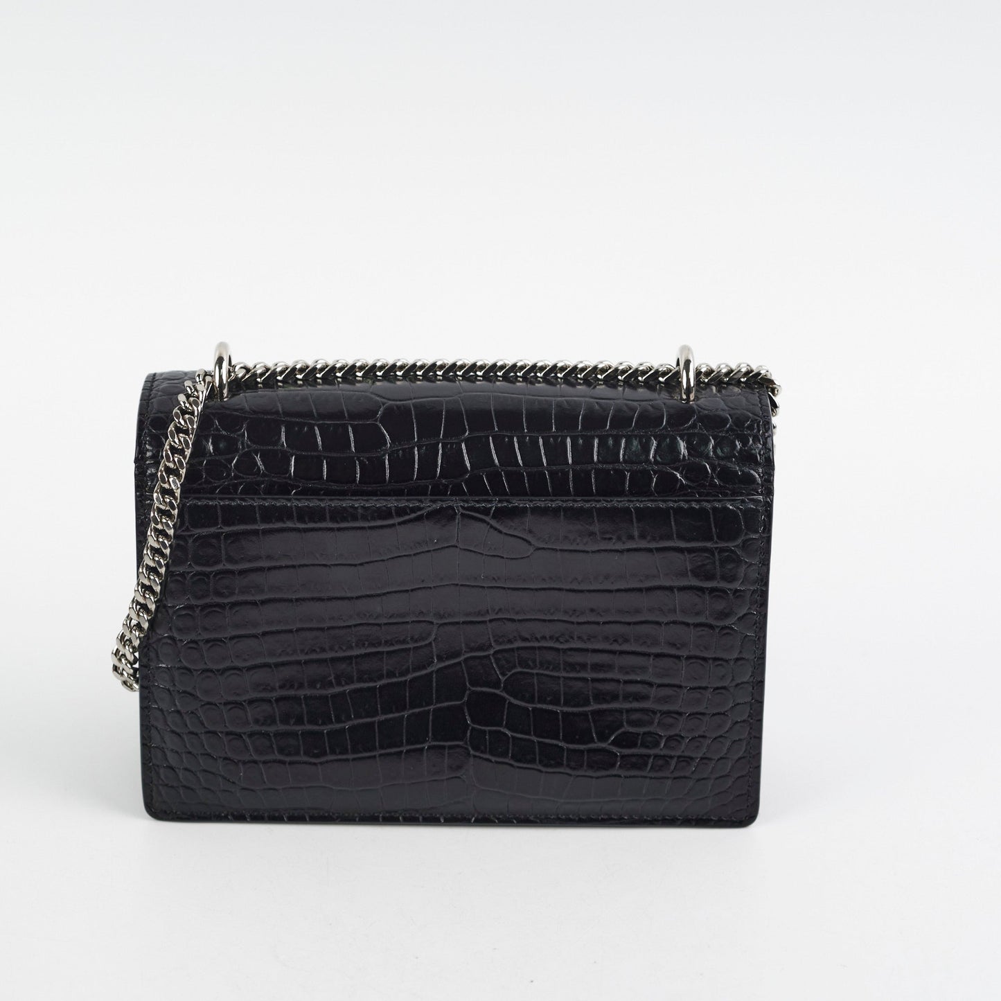 YSL Saint Laurent Sunset Crossbody Bag Black Mini