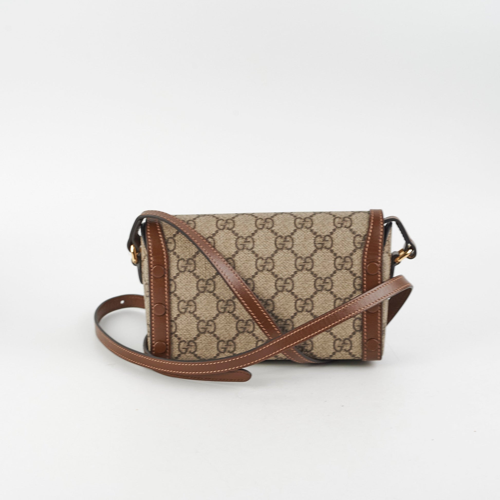 Gucci Horsebit Crossbody Bag Monogram Mini