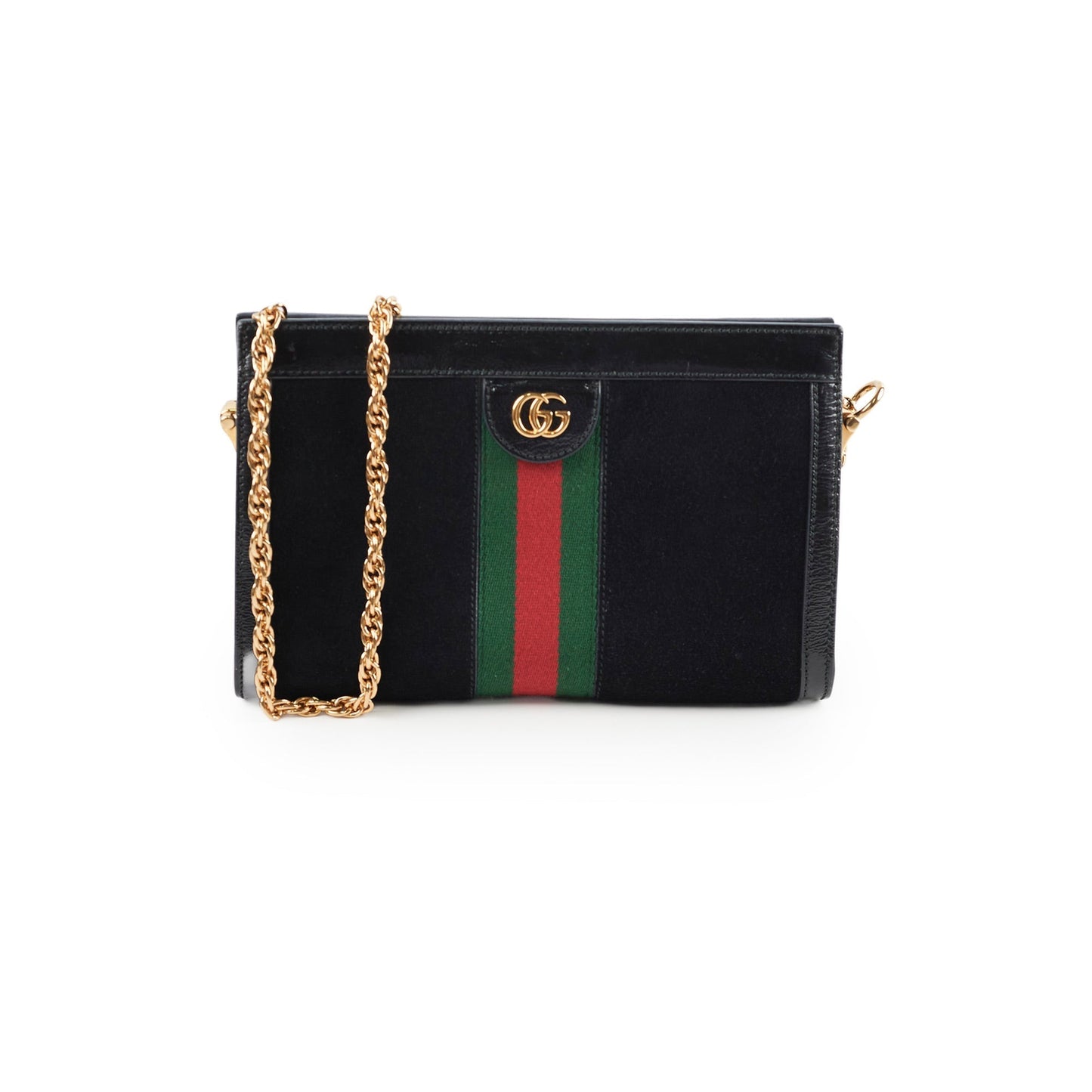 Gucci Ophidia Shoulder Bag Patent Black Small Crossbody Bag