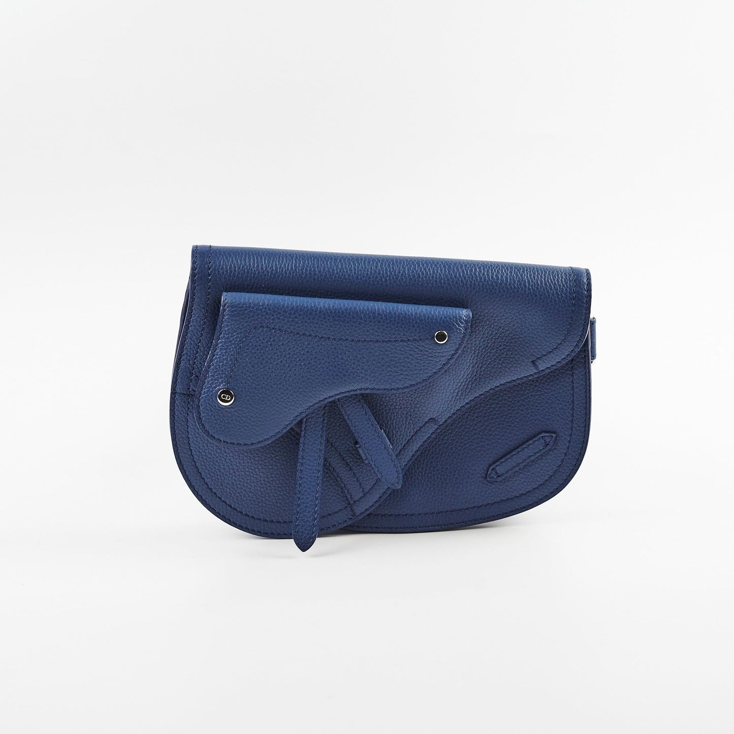 Dior Christian Mens Saddle Crossbody Bag Navy