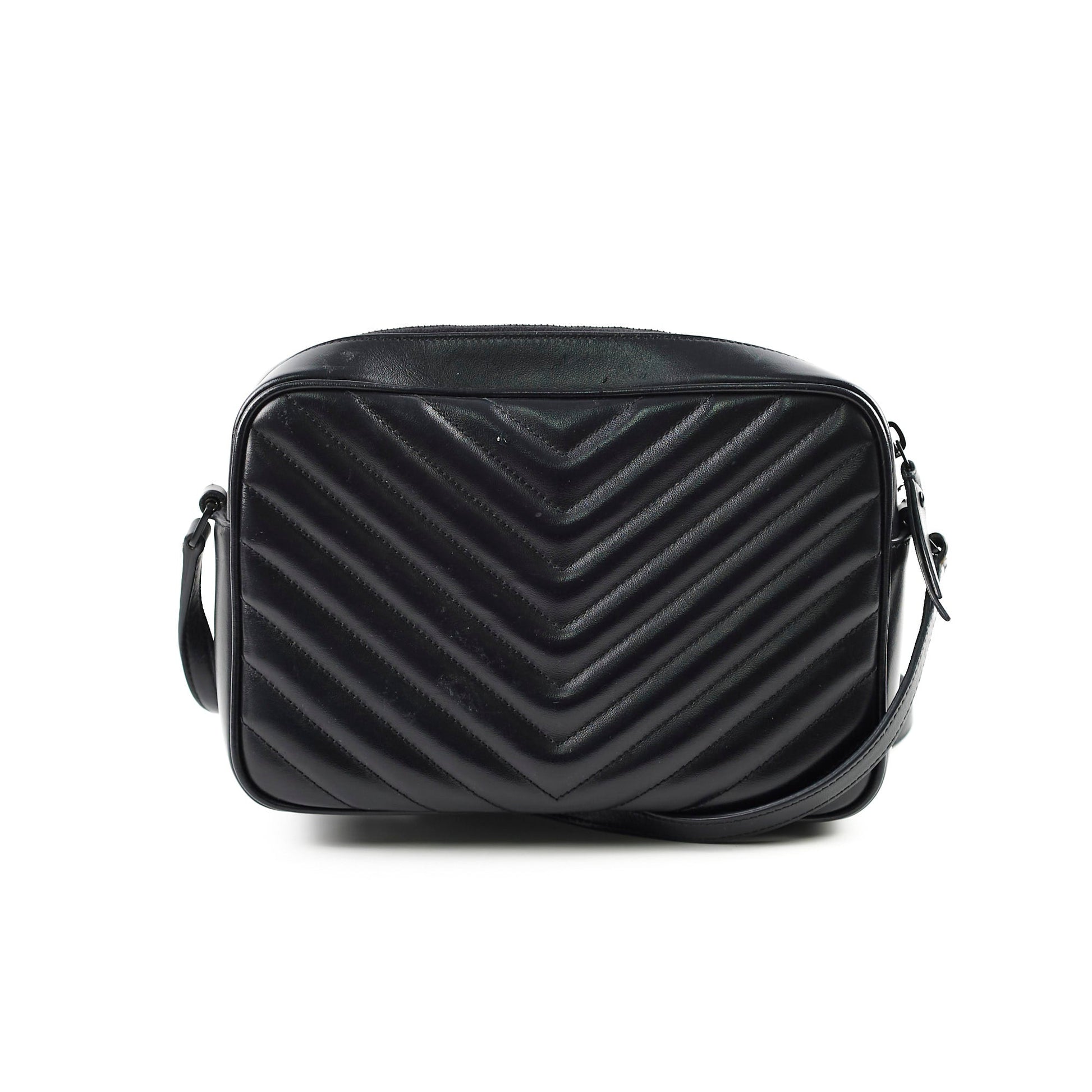 YSL Saint Laurent Lou Camera Bag Monogram Black Crossbody Bag