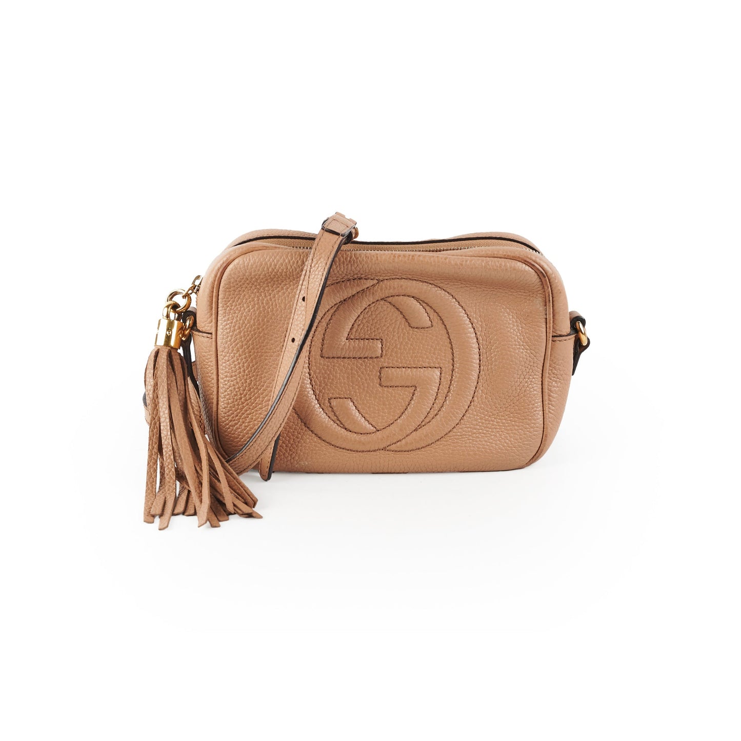 Gucci Soho Disco Camera Bag Beige Crossbody Bag
