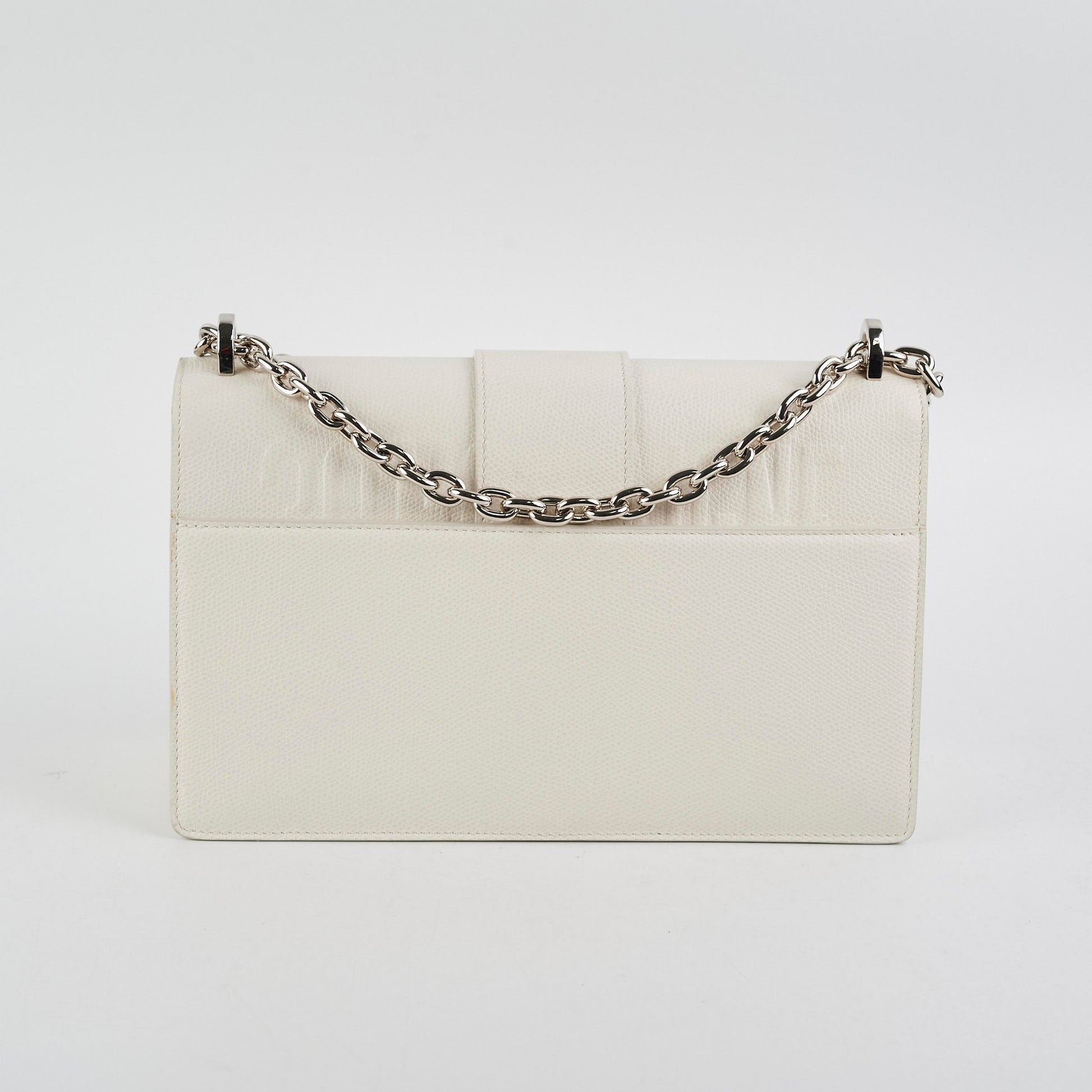 Dior Christian Montaigne Crossbody Bag White