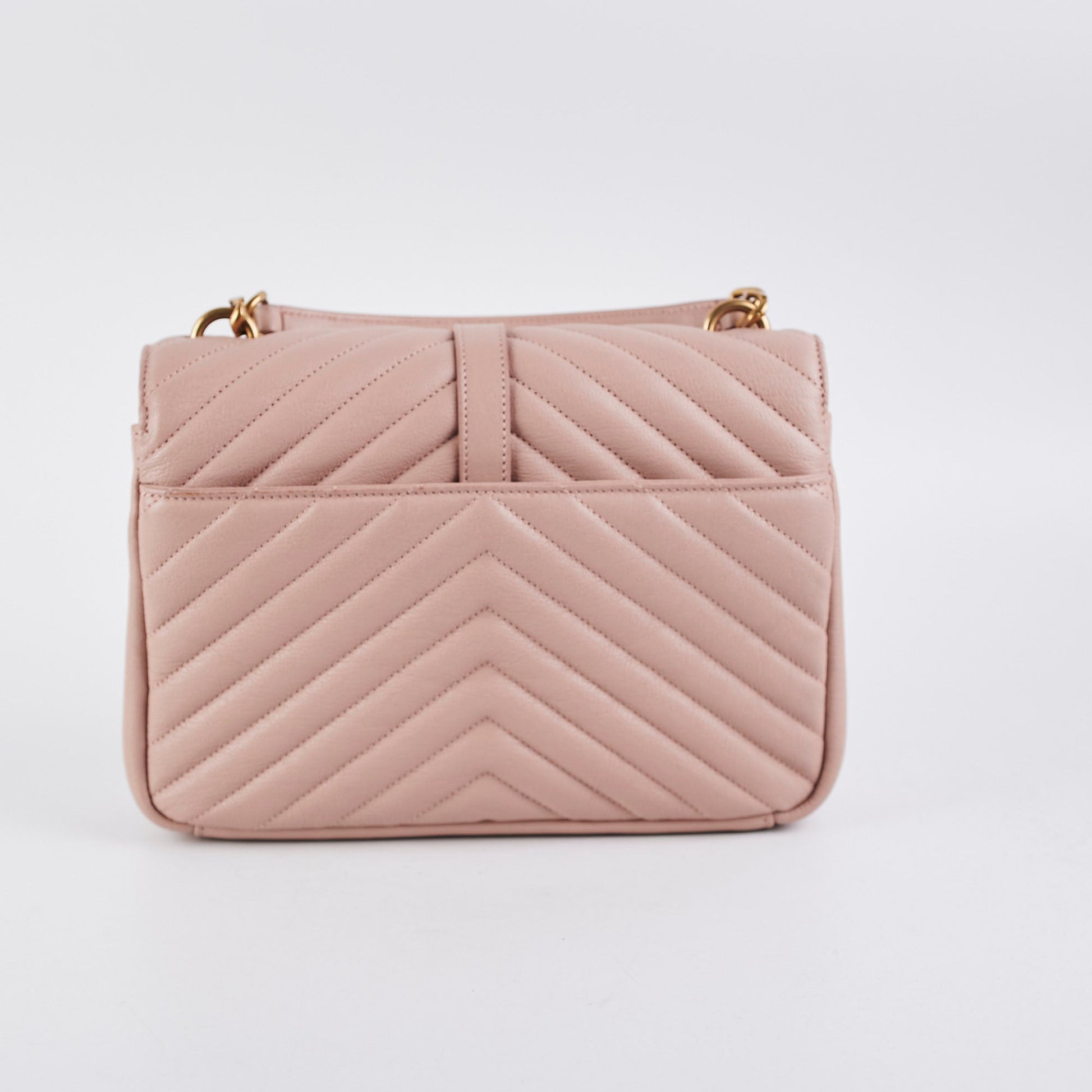 YSL Saint Laurent College Bag Pink Medium Shoulder Bag