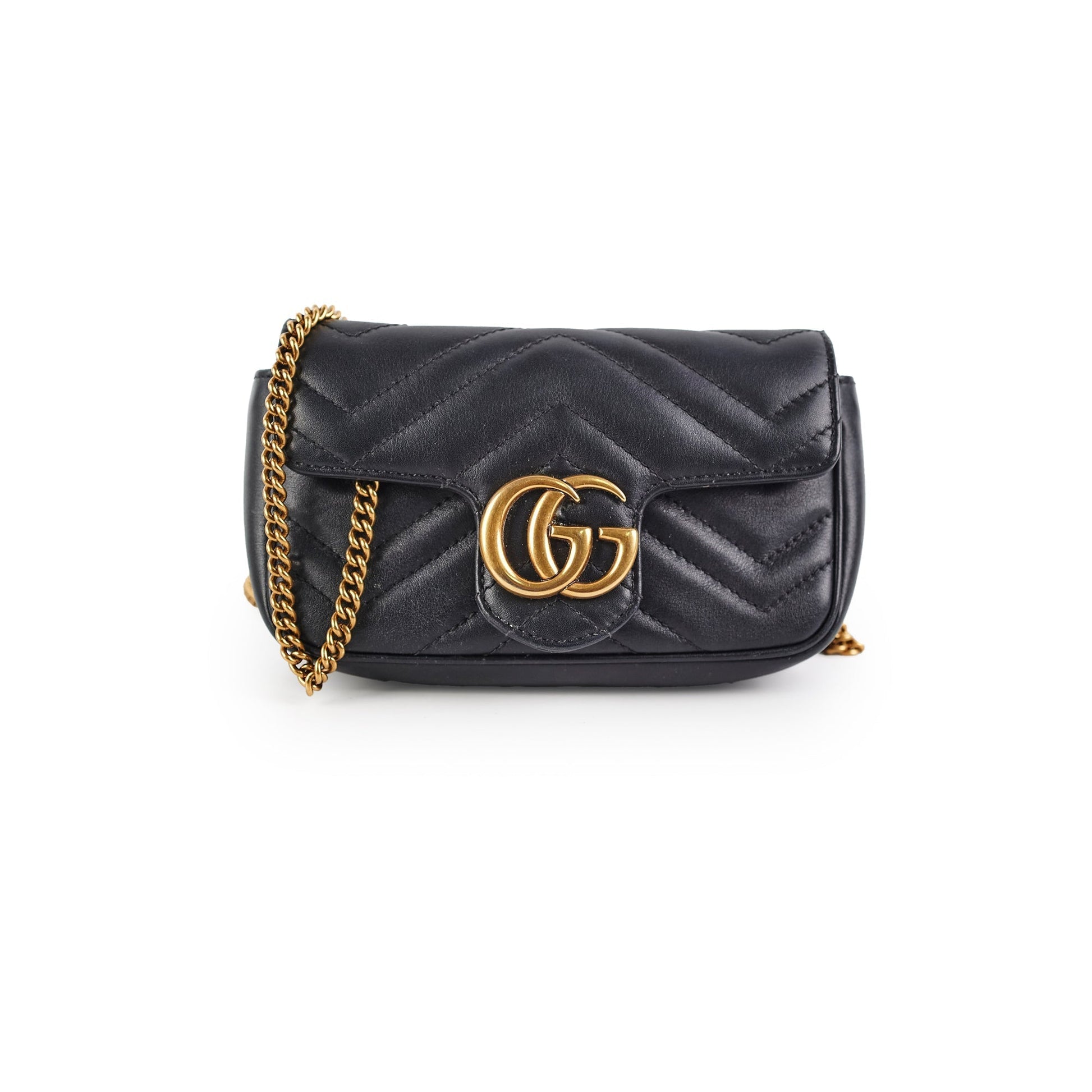 Gucci Super Marmont Crossbody Bag Black
