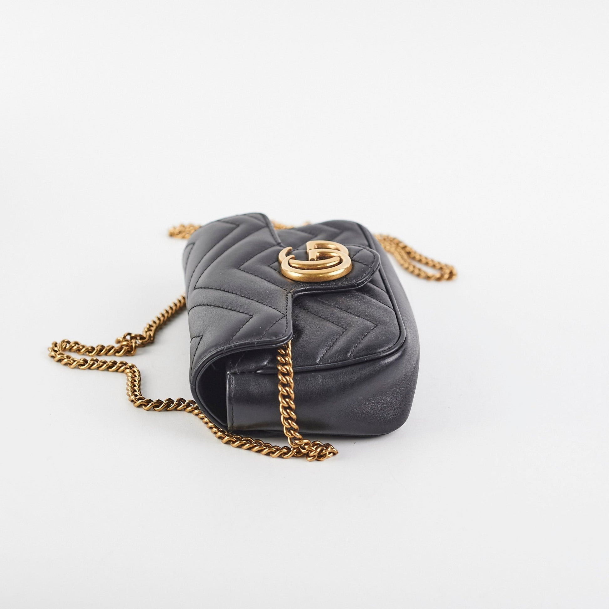 Gucci Super Marmont Crossbody Bag Black