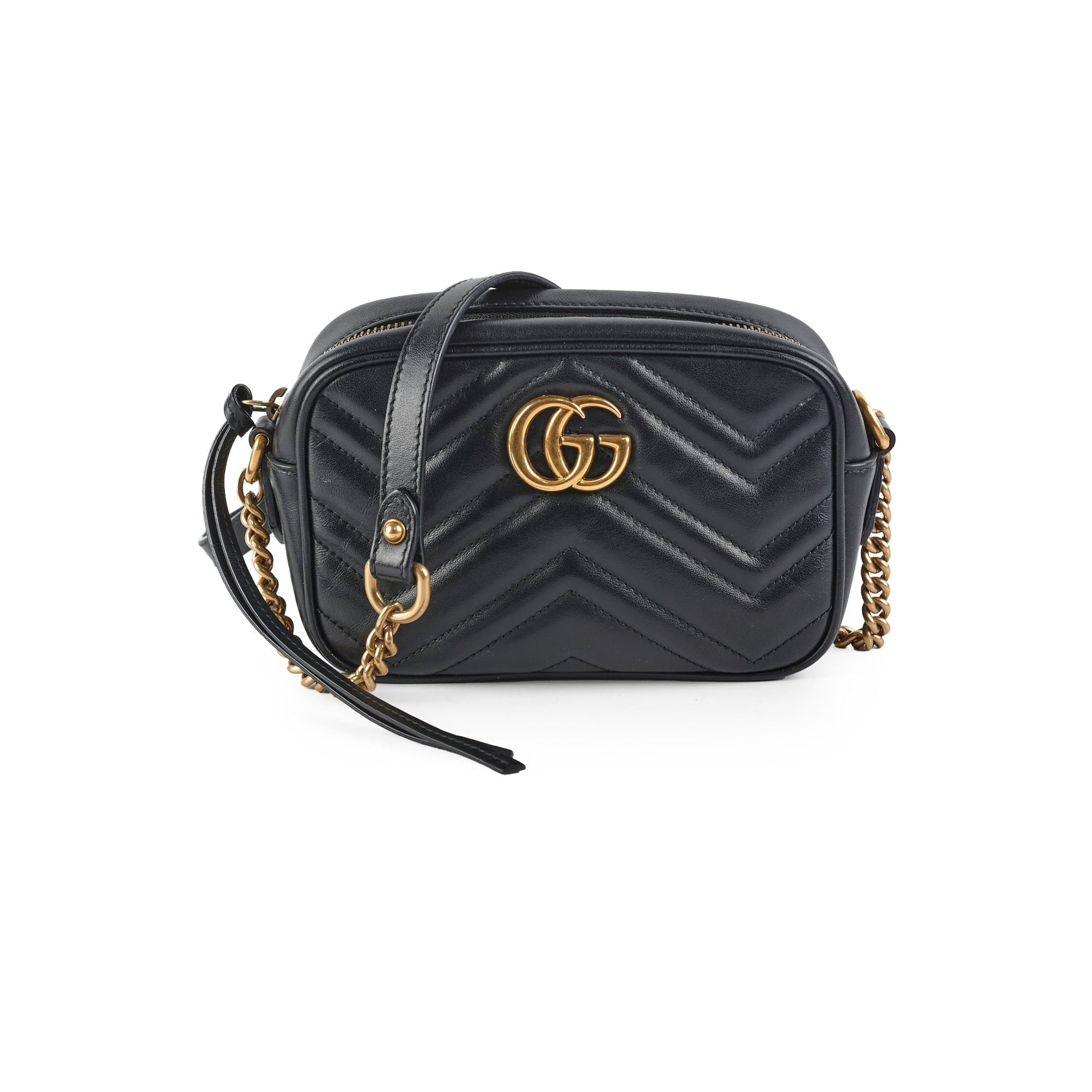 Gucci Marmont Camera Bag Black Mini Crossbody Bag