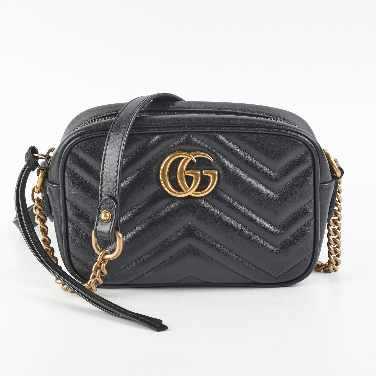 Gucci Marmont Camera Bag Black Mini Crossbody Bag