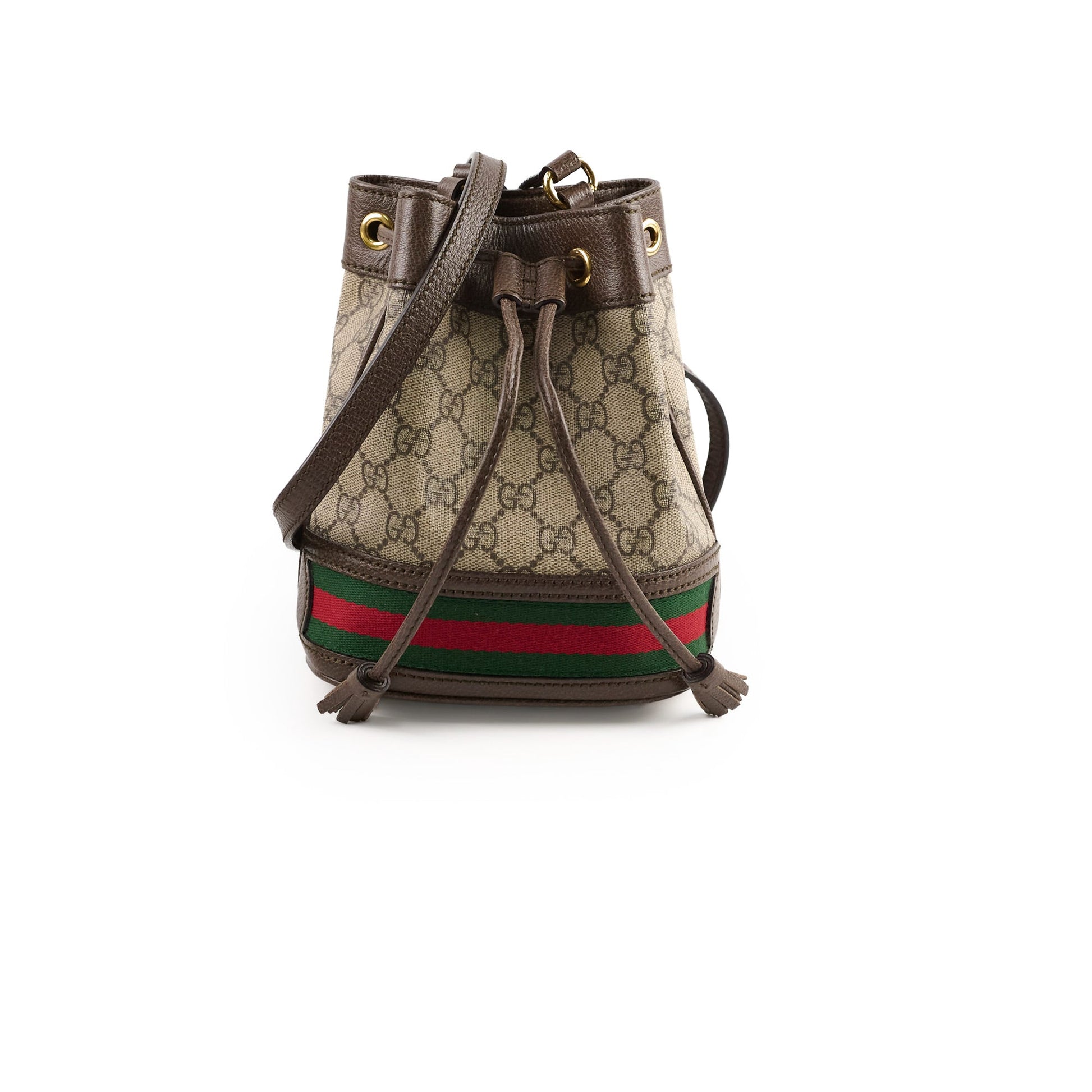 Gucci 23837 Gucci Mini Monogram Bucket Bag Crossbody Bag