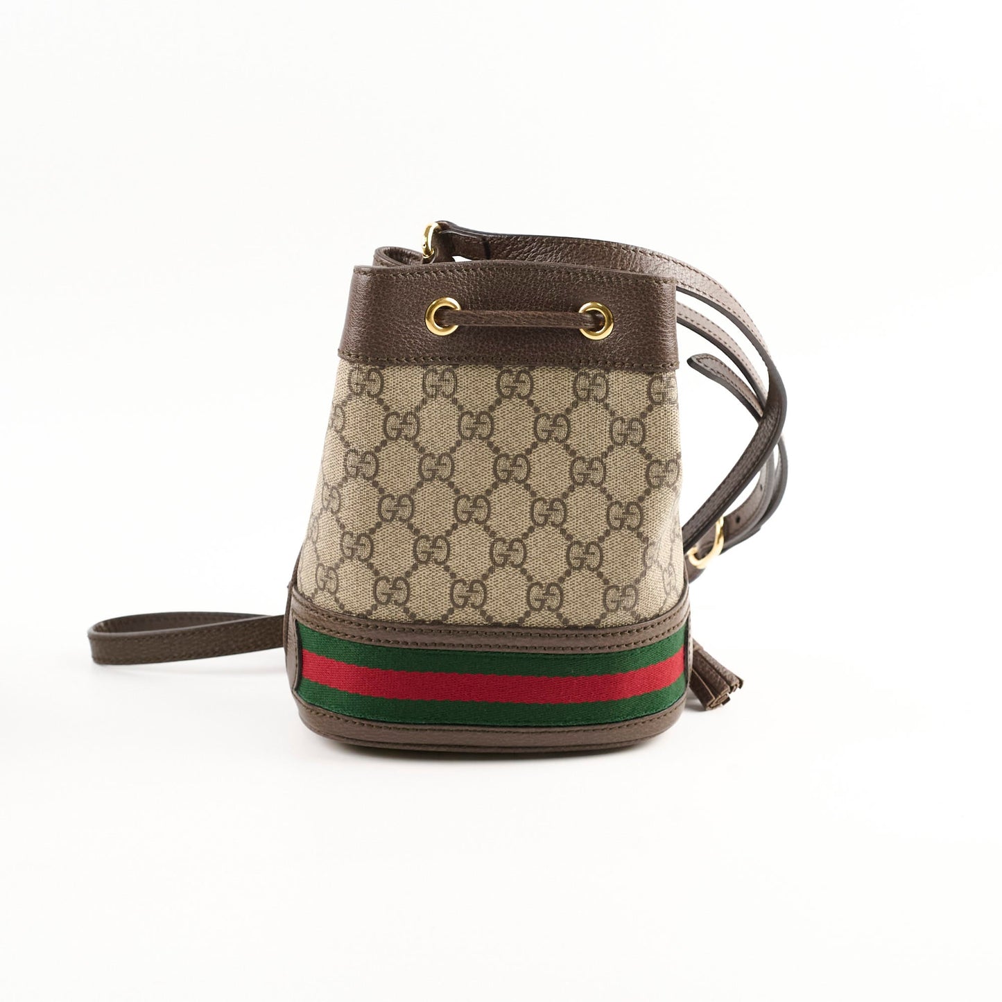 Gucci 23837 Gucci Mini Monogram Bucket Bag Crossbody Bag