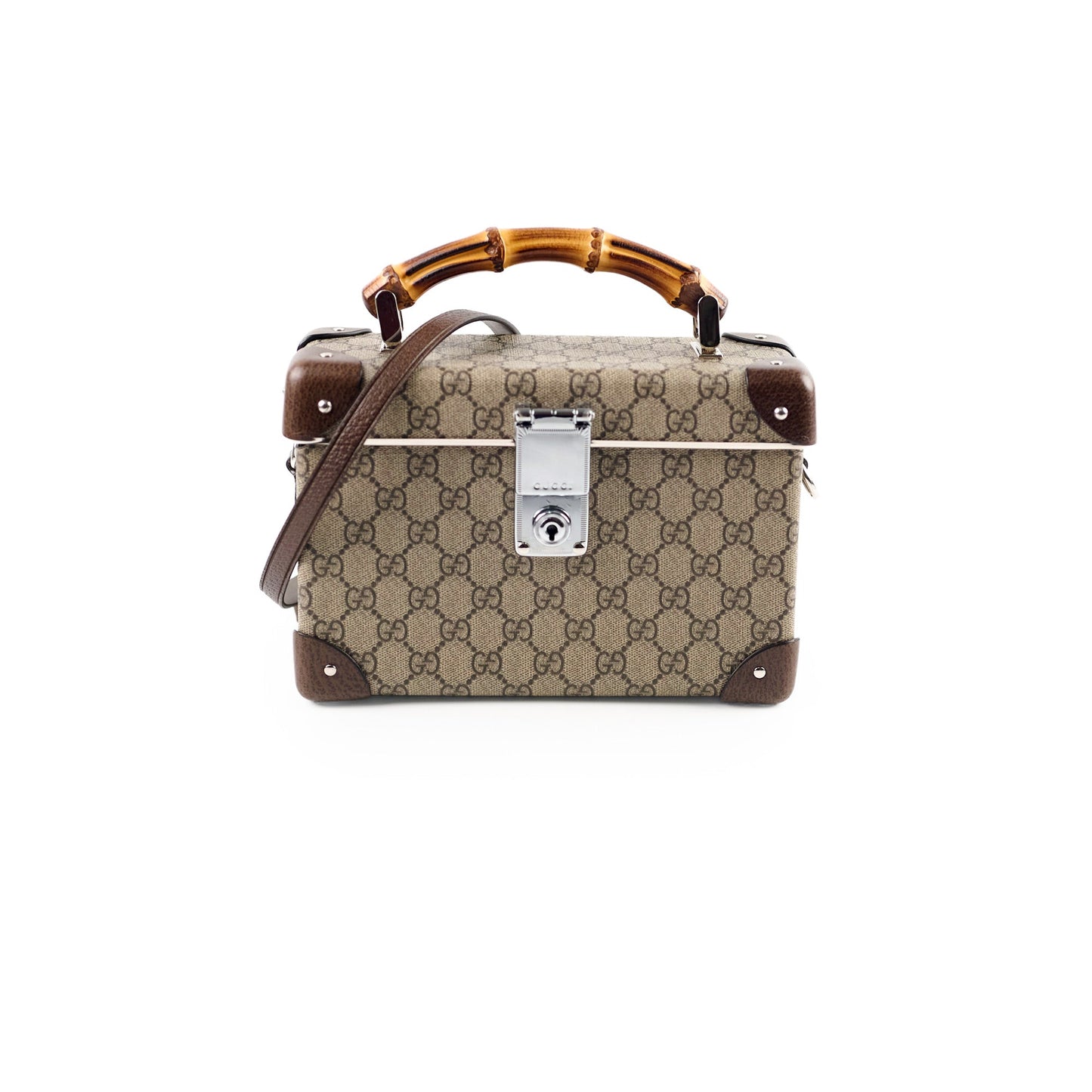 Gucci Ophidia Bamboo Global Trotter Trunk Crossbody Bag