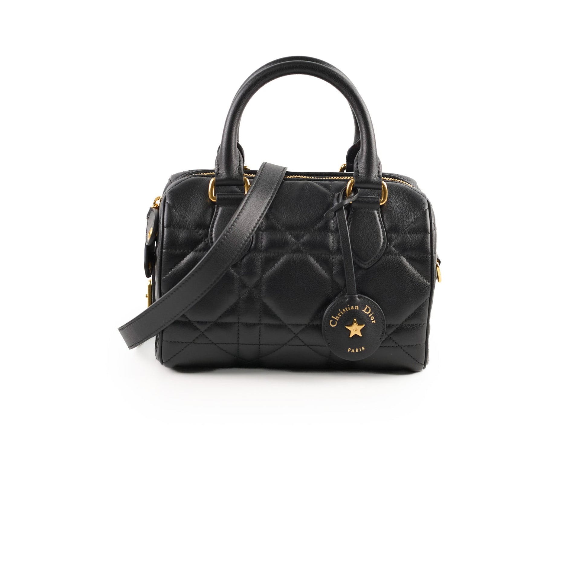 Dior Christian Groove Calfskin Crossbody Bag Black