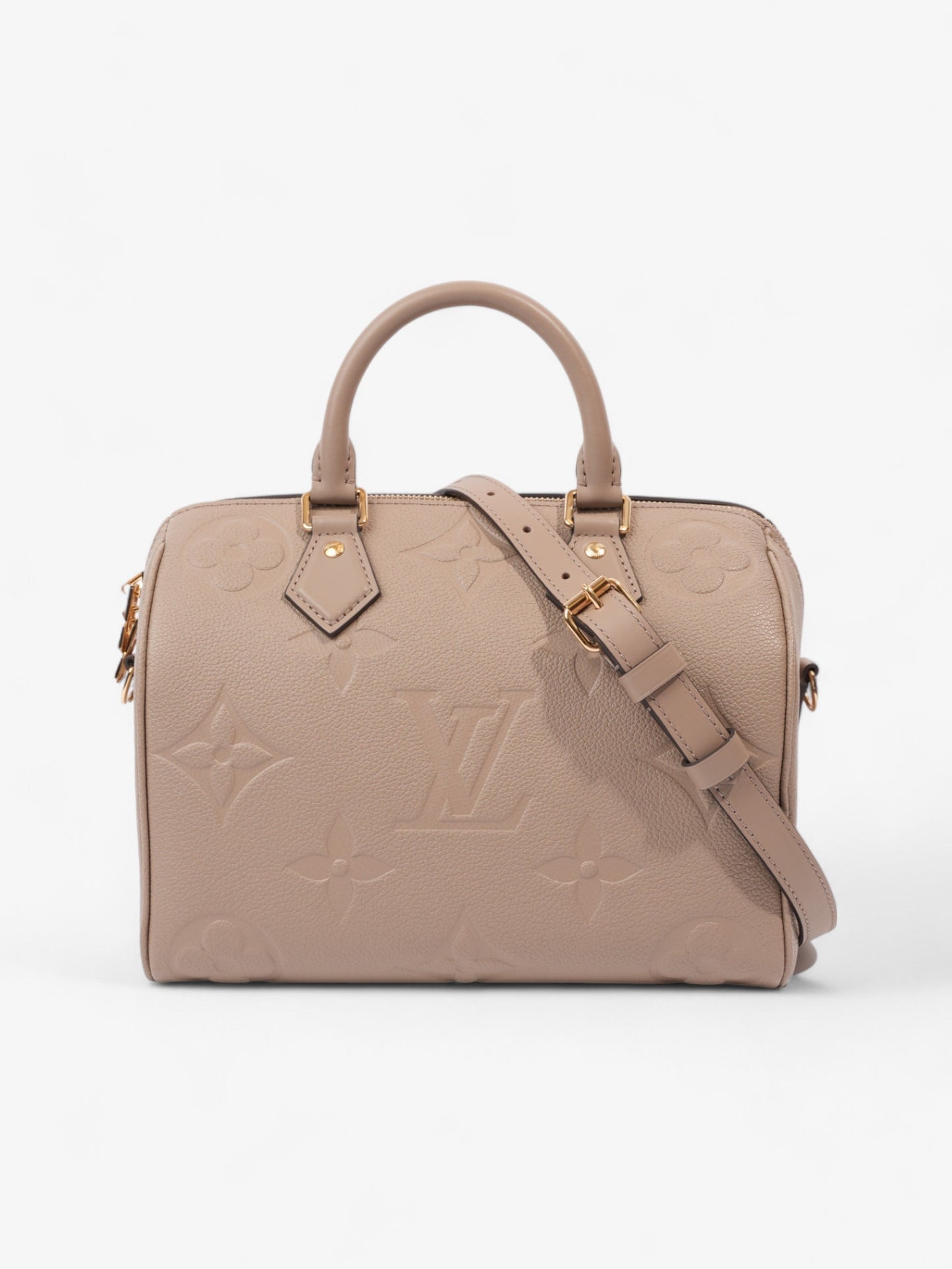Louis Vuitton Speedy Bandoulière 25 Dune Leather Empreinte Handbag