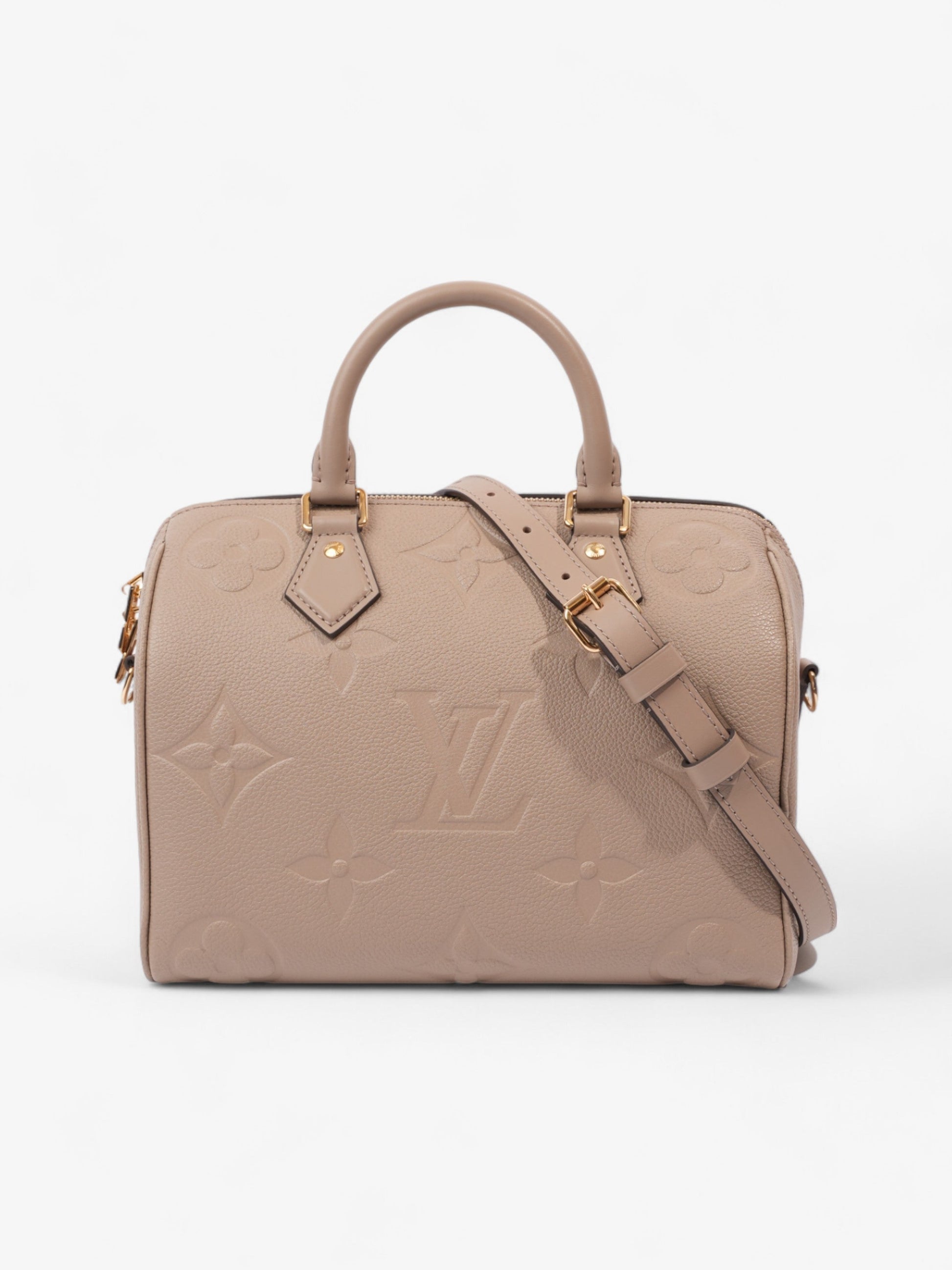 Louis Vuitton Speedy Bandoulière 25 Dune Leather Empreinte Handbag
