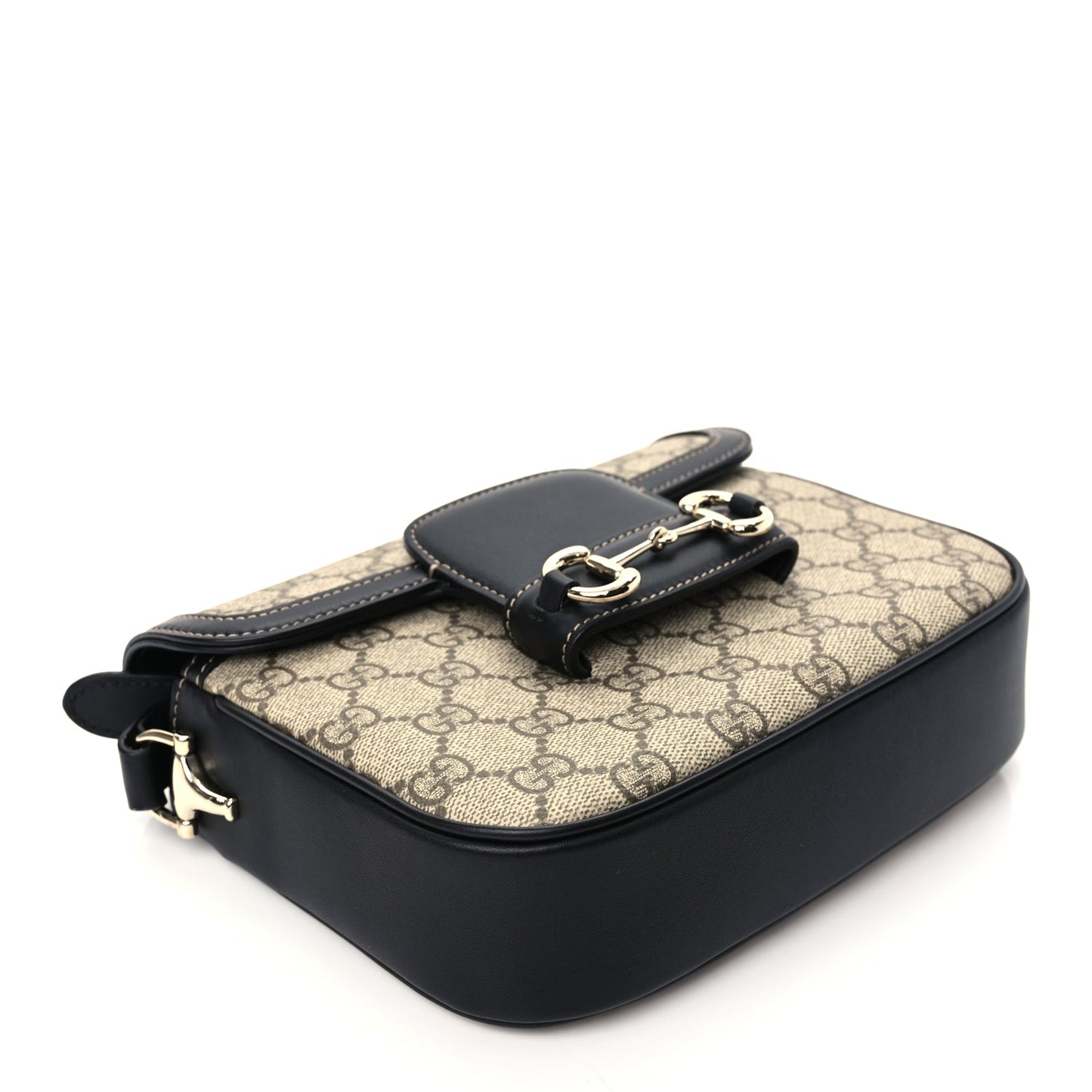 Gucci Supreme Monogram Horsebit 1955 Soft Small Shoulder Bag GG Supreme Monogram
