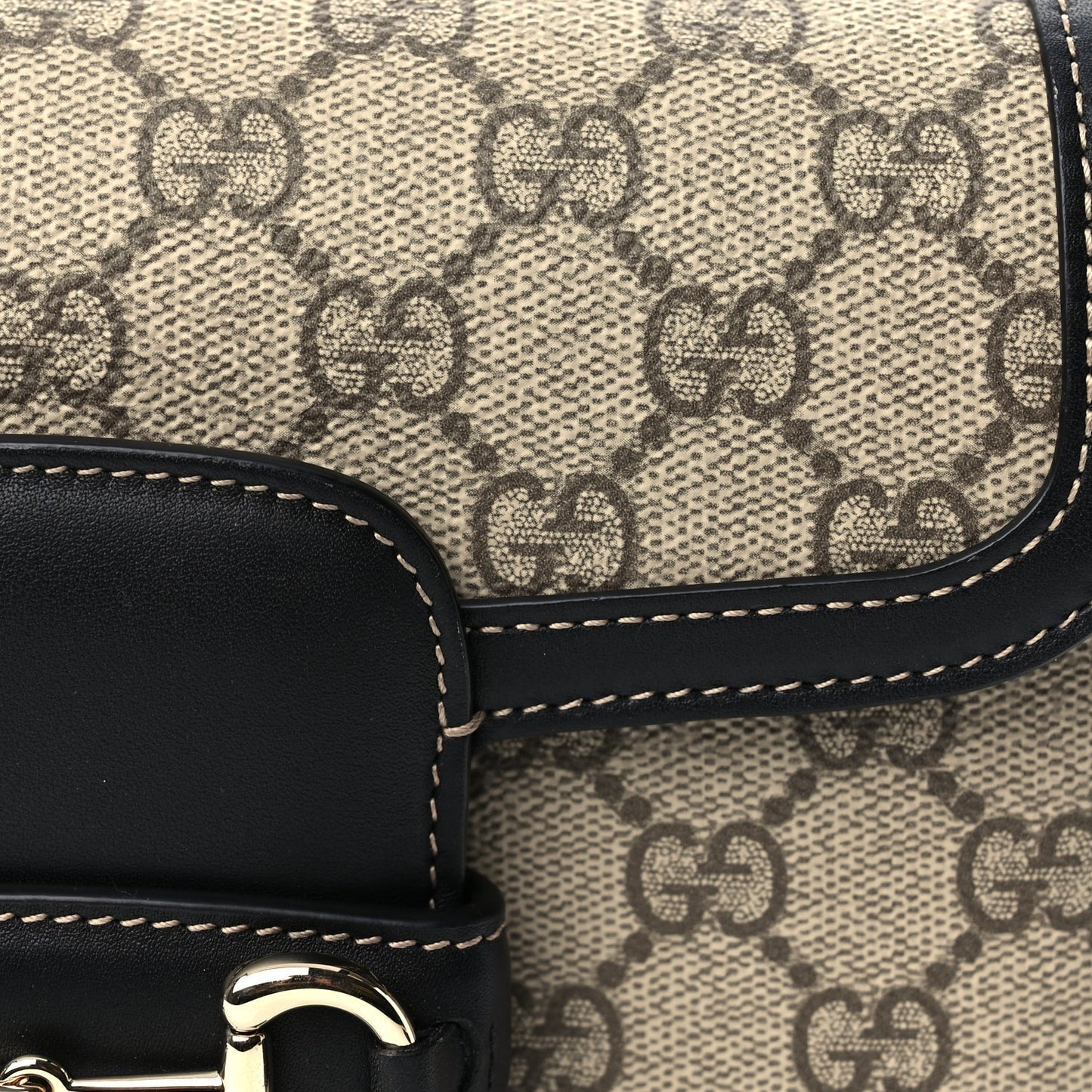 Gucci Supreme Monogram Horsebit 1955 Soft Small Shoulder Bag GG Supreme Monogram