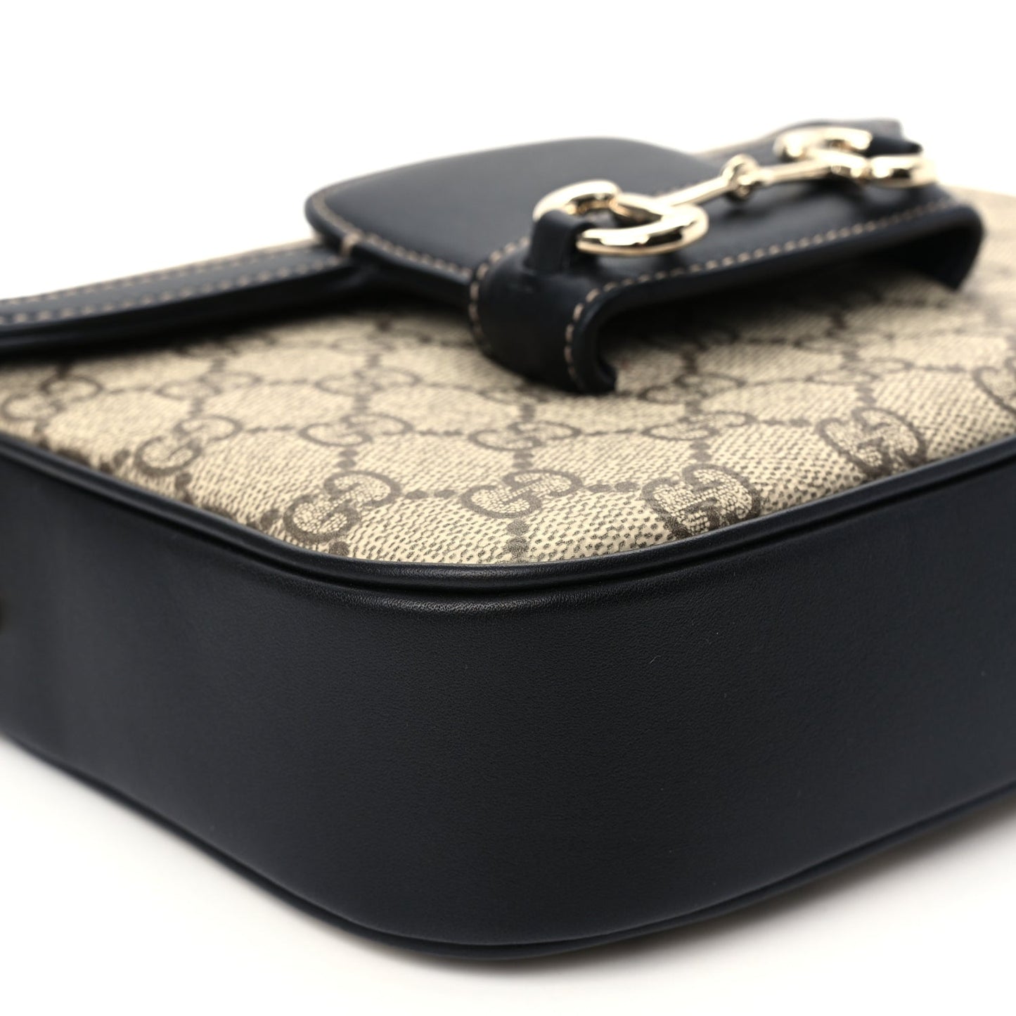Gucci Supreme Monogram Horsebit 1955 Soft Small Shoulder Bag GG Supreme Monogram