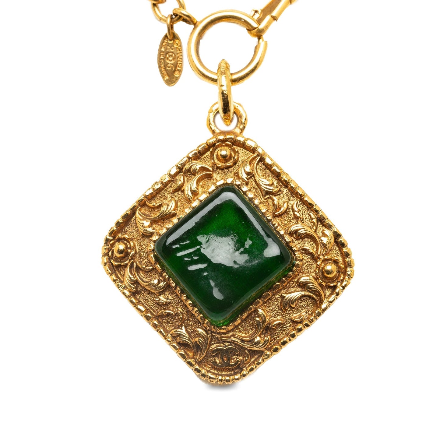 CHANEL CC Pendant Necklace Costume Necklace