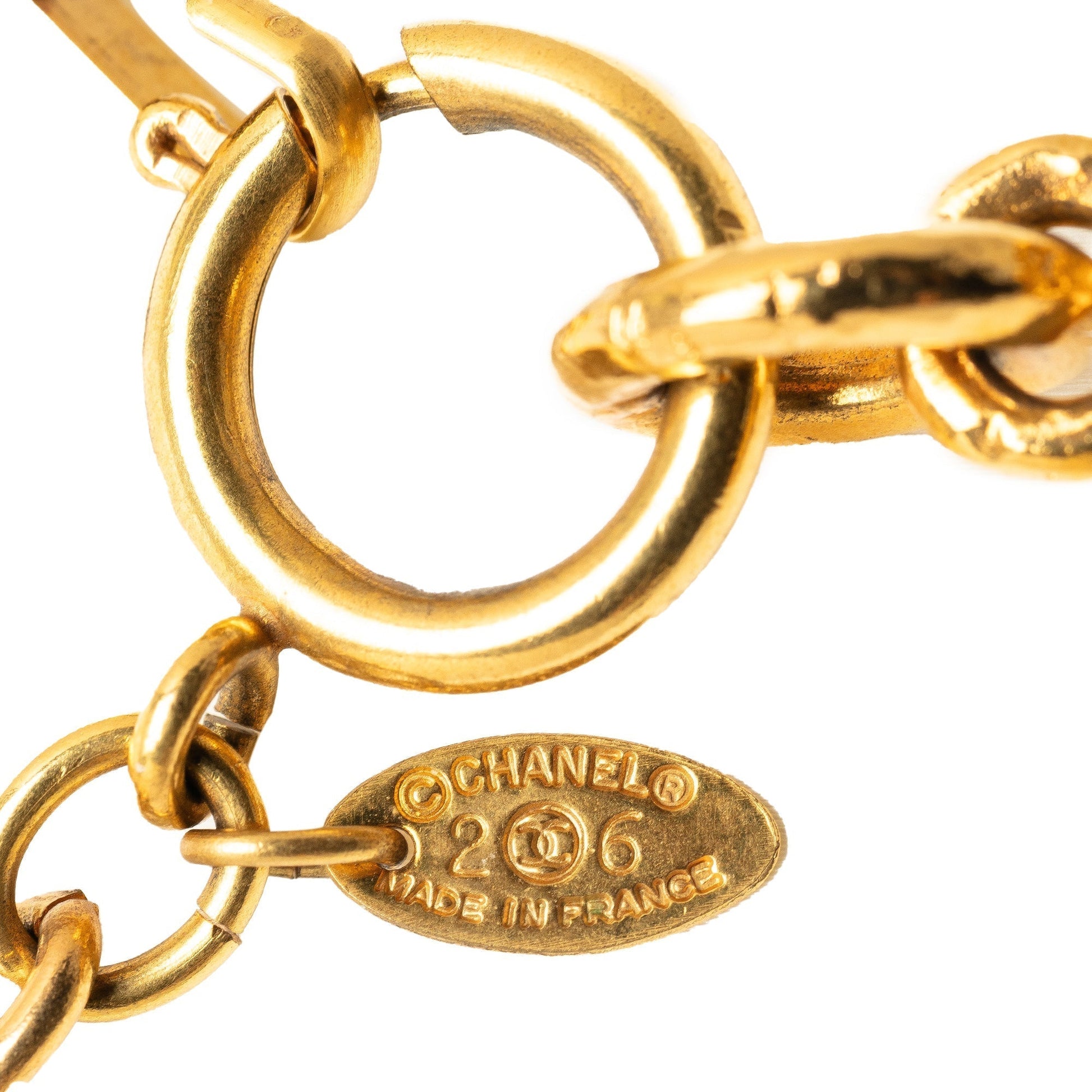 CHANEL CC Pendant Necklace Costume Necklace